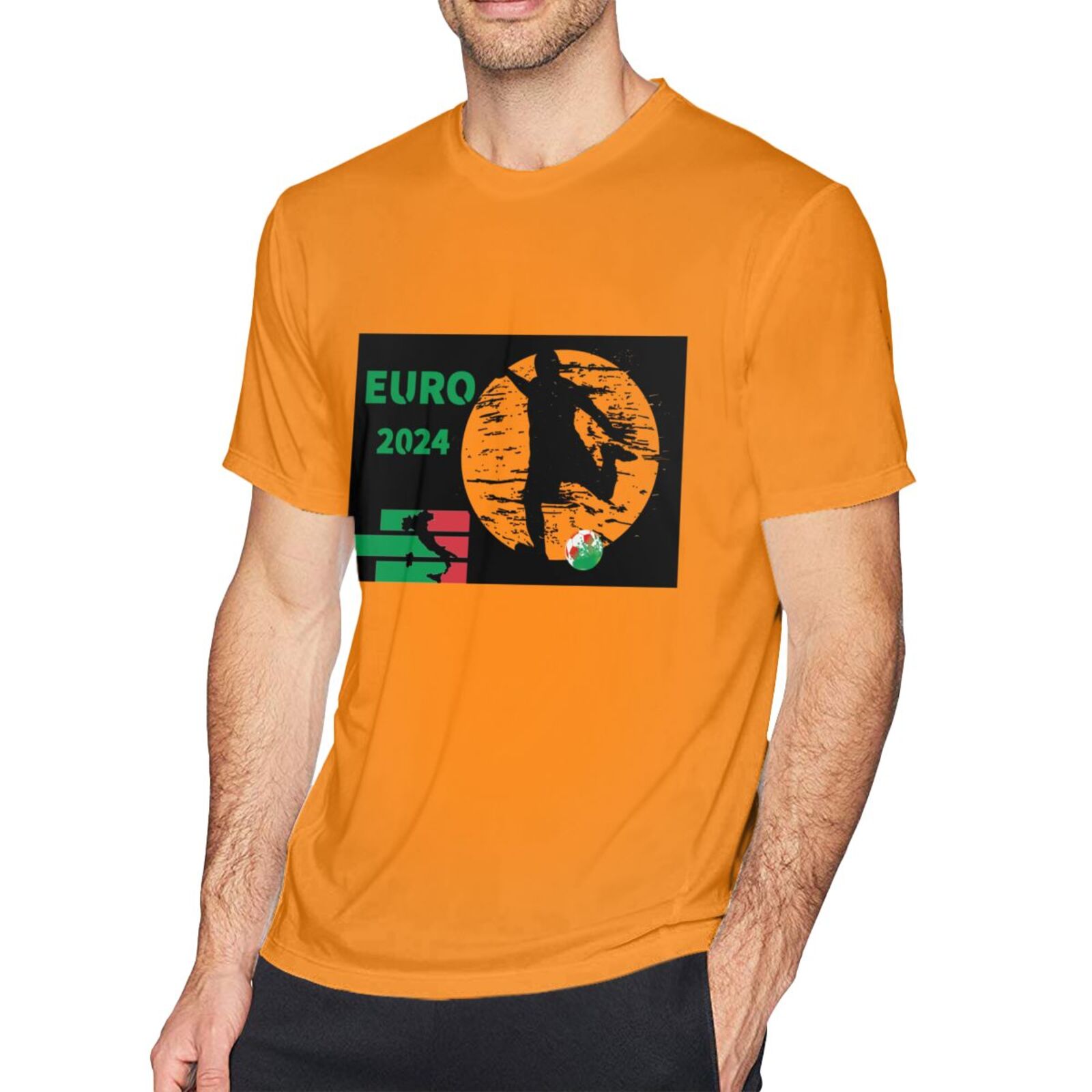Men's Italy EURO 2024 Basic Short Sleeve T-Shirt BST1751 - Soccerfana