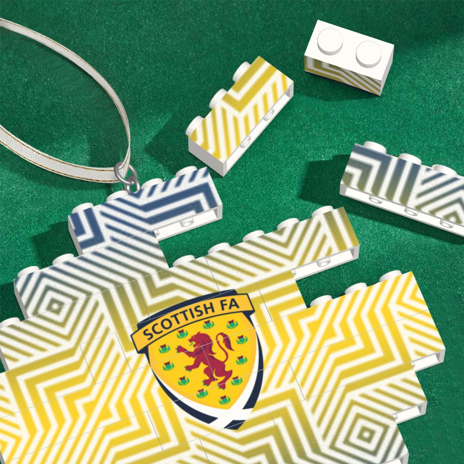 Scotland Building Block Puzzle Ornament BBP1983 - Soccerfana