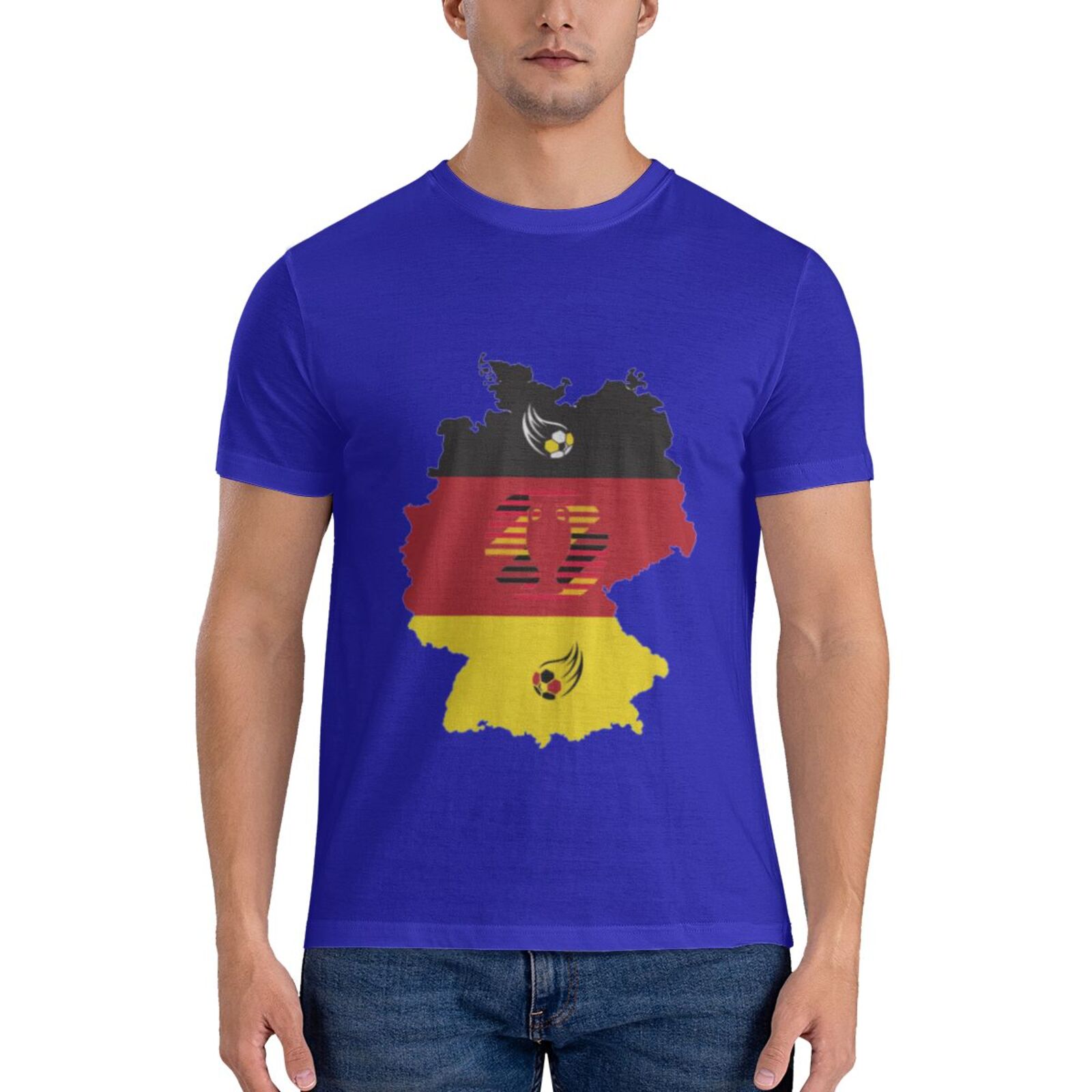 Men's Germany EURO 2024 Basic Short Sleeve T-Shirt BST1770 - Soccerfana