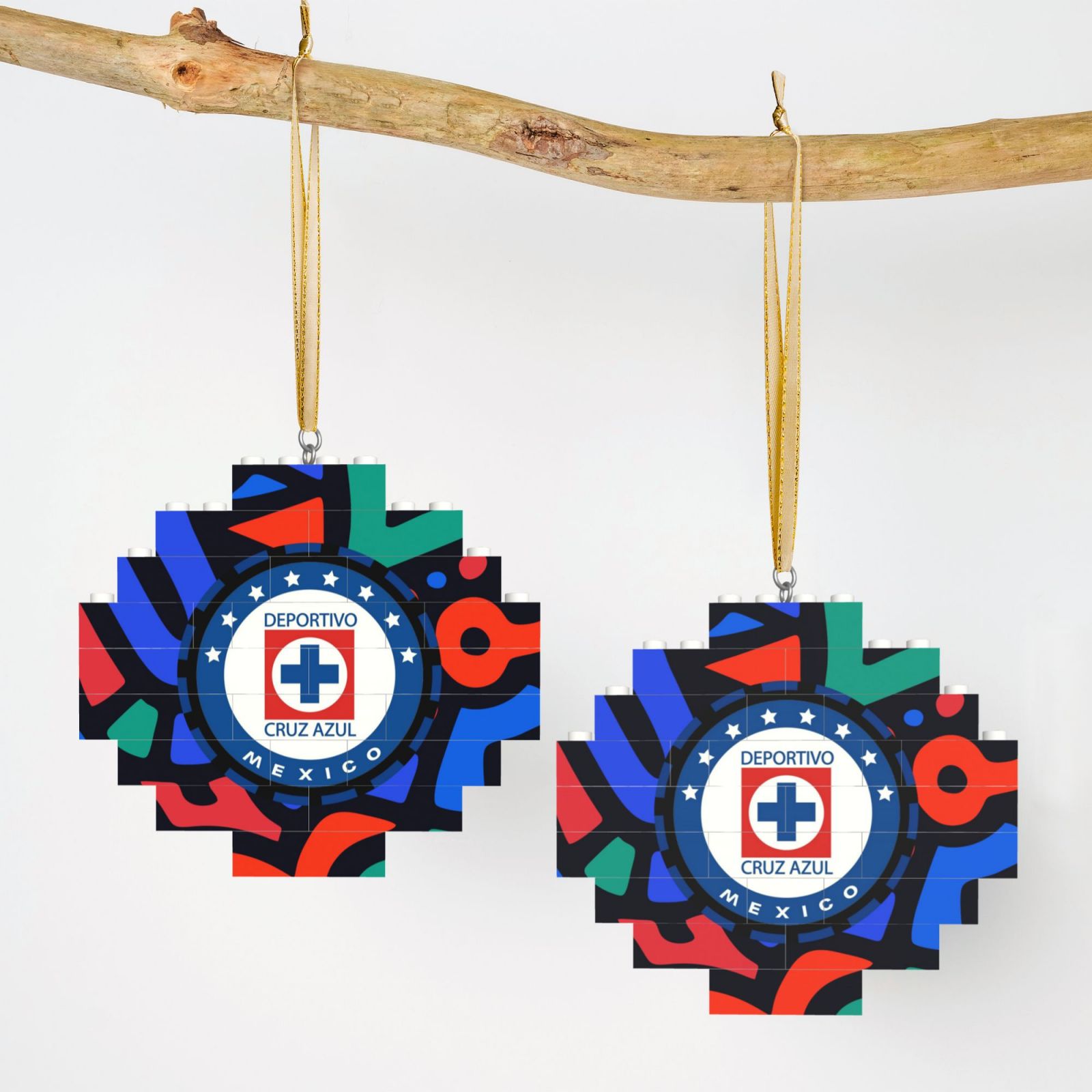 Cruz Azul Building Block Puzzle Ornament BBP2103 - Soccerfana