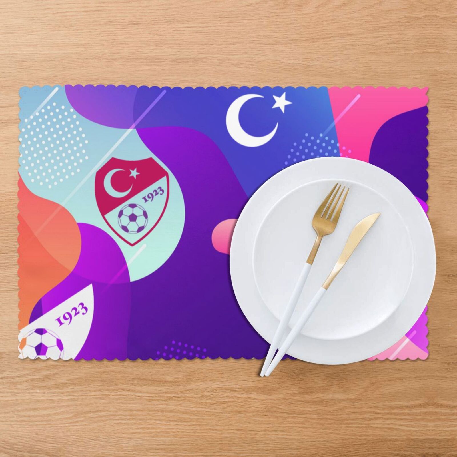 Turkey Placemat Set Of 6 PFD2297 - Soccerfana