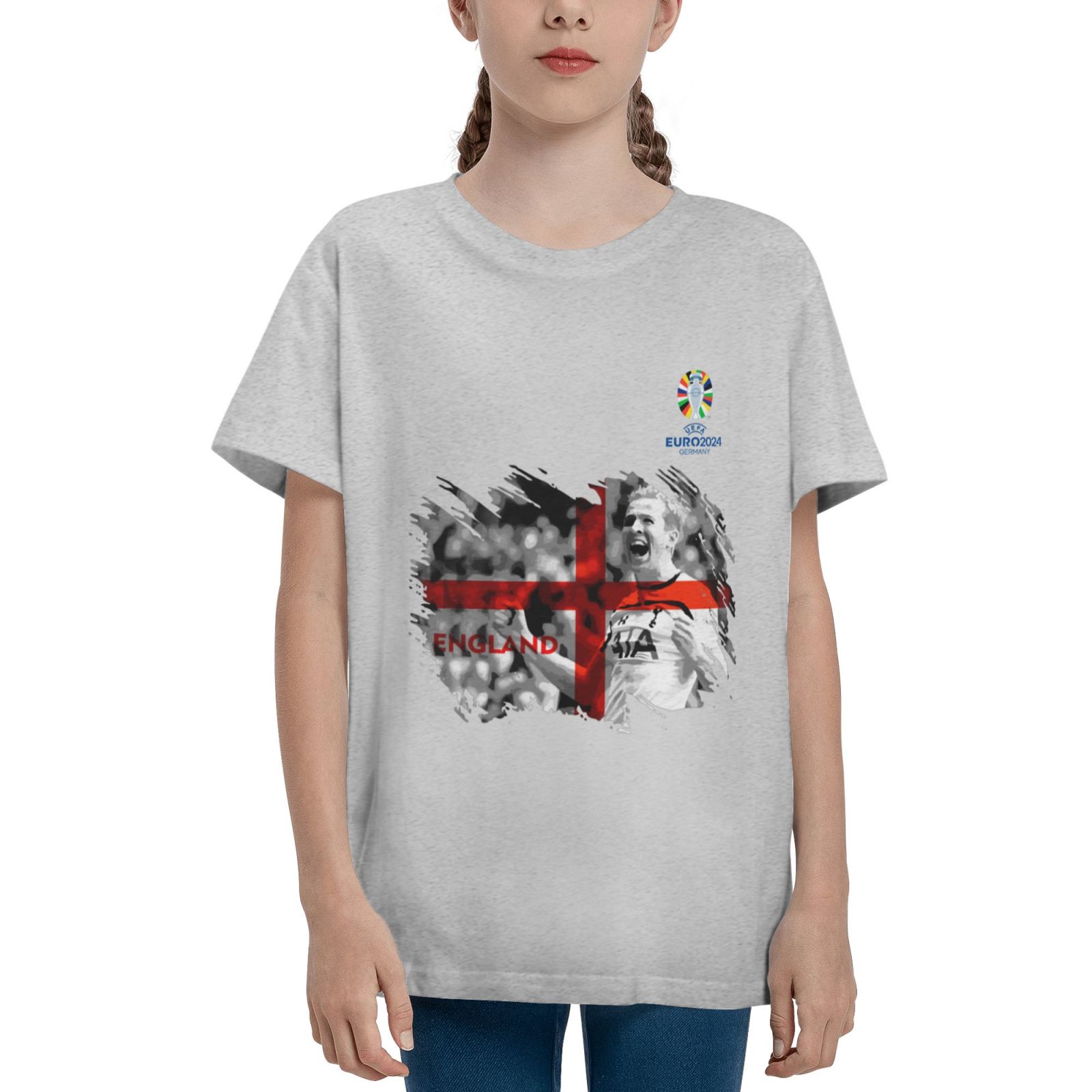 Kid's England EURO 2024 Teenage T-shirt TET1711 - Soccerfana