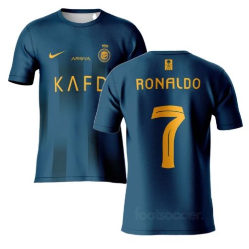 Al Nassr FC #7 Cristiano Ronaldo Away Jersey 23/24 - Soccerfana