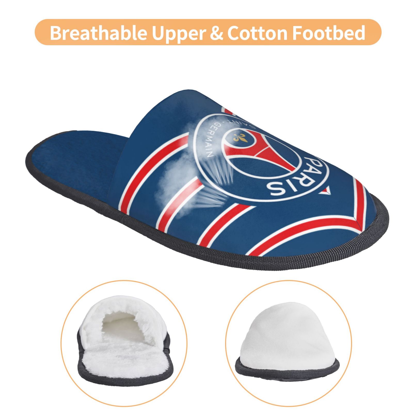 Paris Saint-Germain Cotton Slippers FSP2242 - Soccerfana
