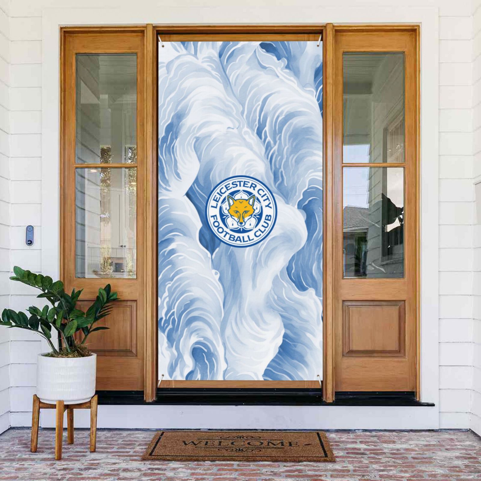 Leicester City Door Cover Decorated Banner DCB2800 - Soccerfana