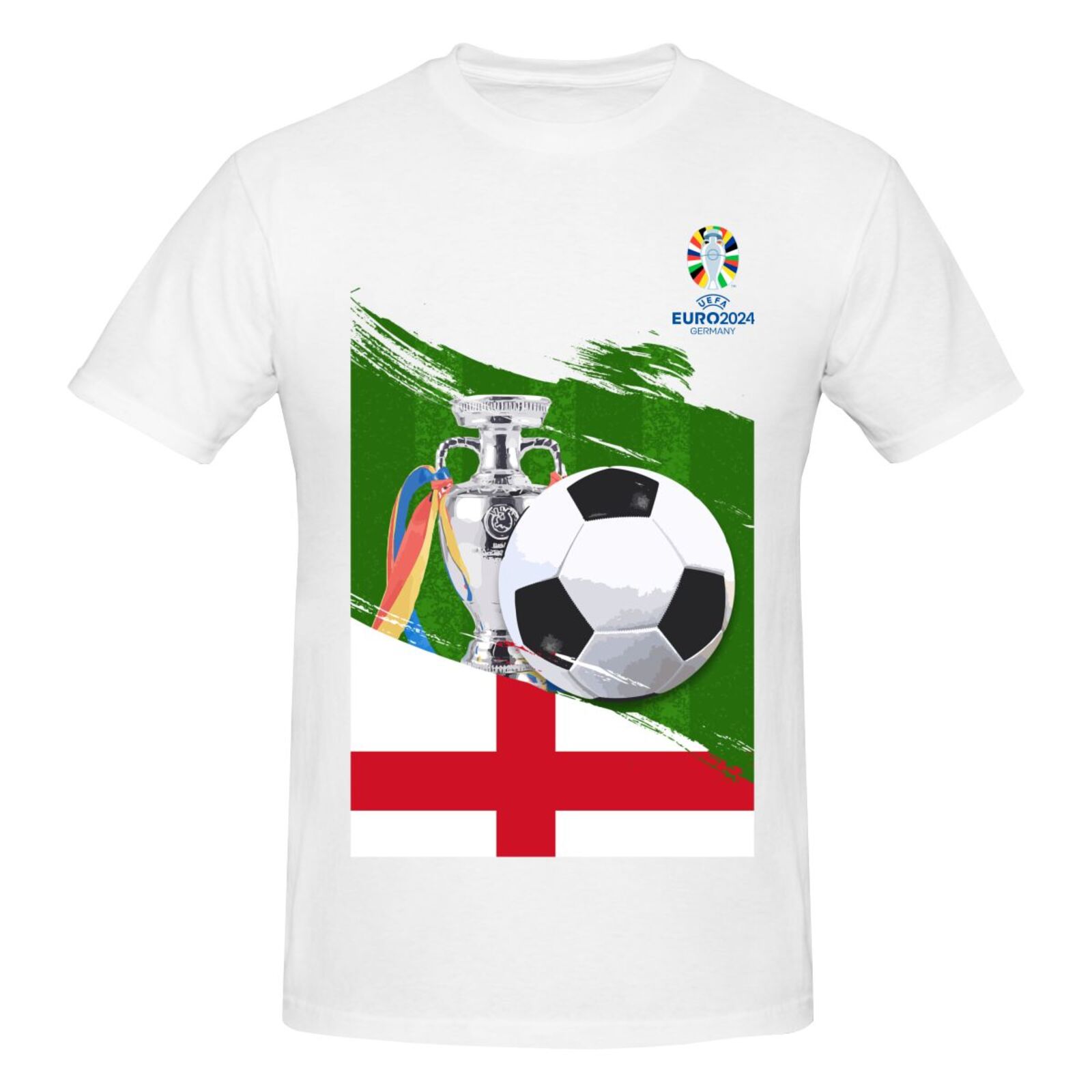 Men's England EURO 2024 Basic Short Sleeve T-Shirt BST1681 - Soccerfana
