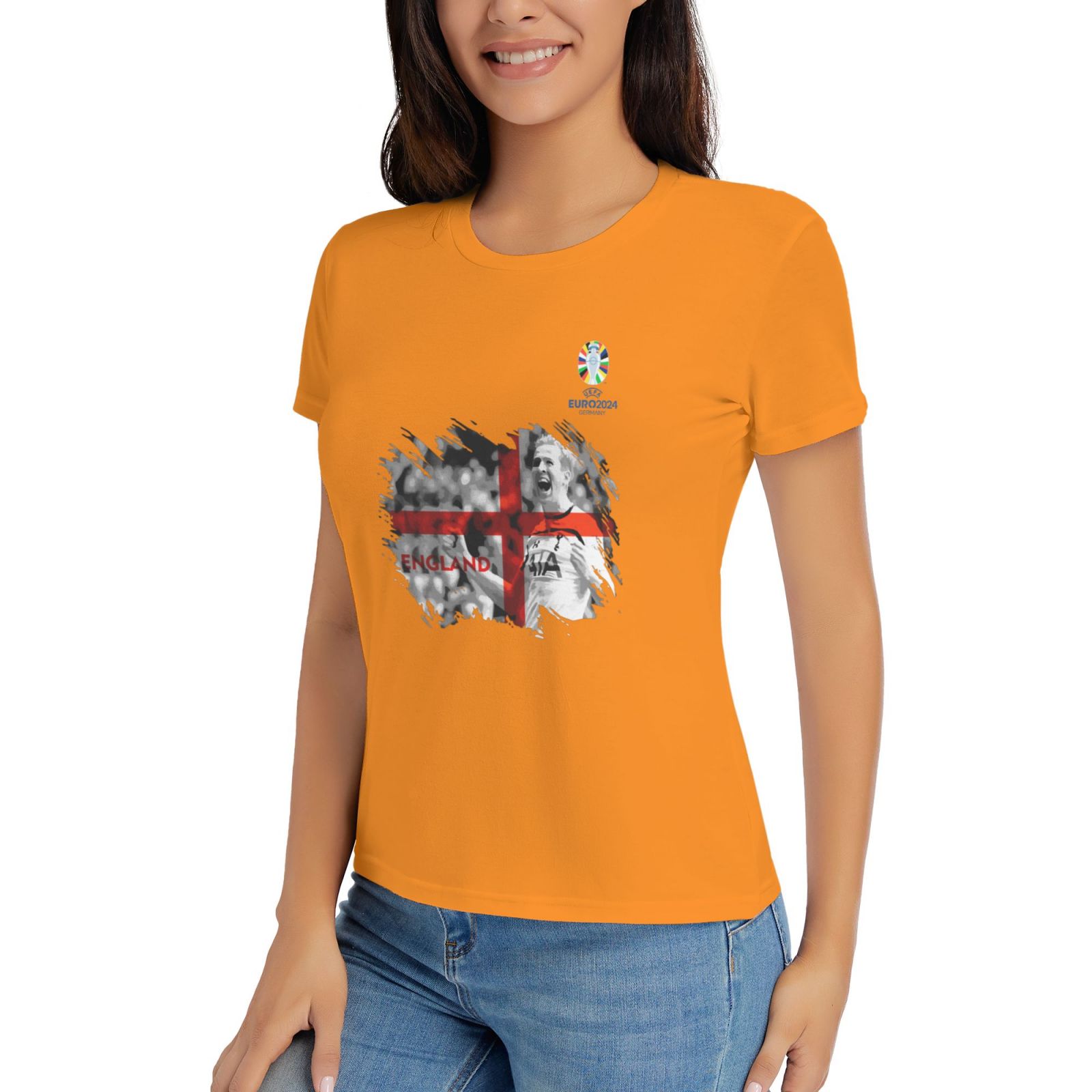 Woman's England EURO 2024 Basic Short Sleeve T-Shirt WBT1712 - Soccerfana