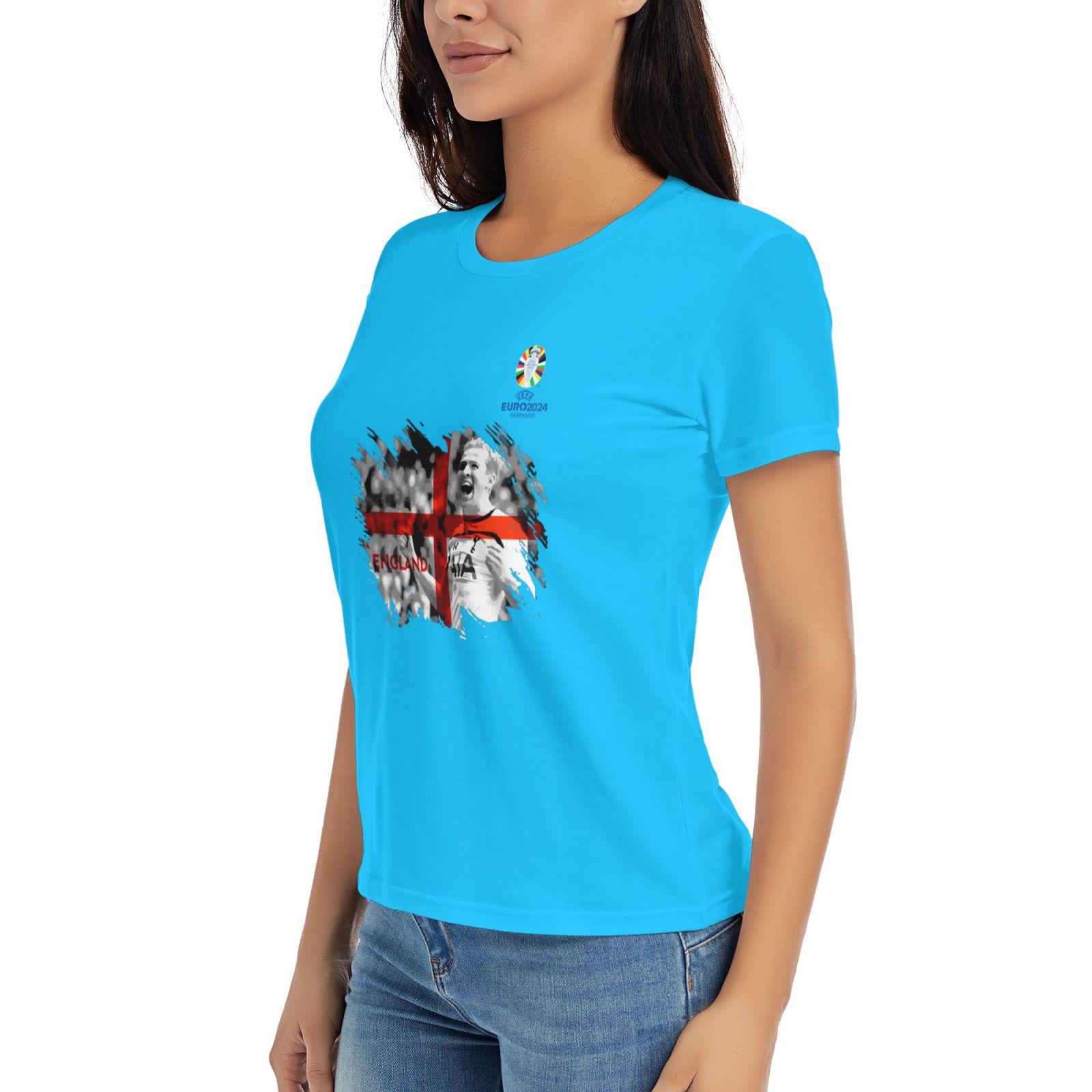 Woman's England EURO 2024 Basic Short Sleeve T-Shirt WBT1712 - Soccerfana