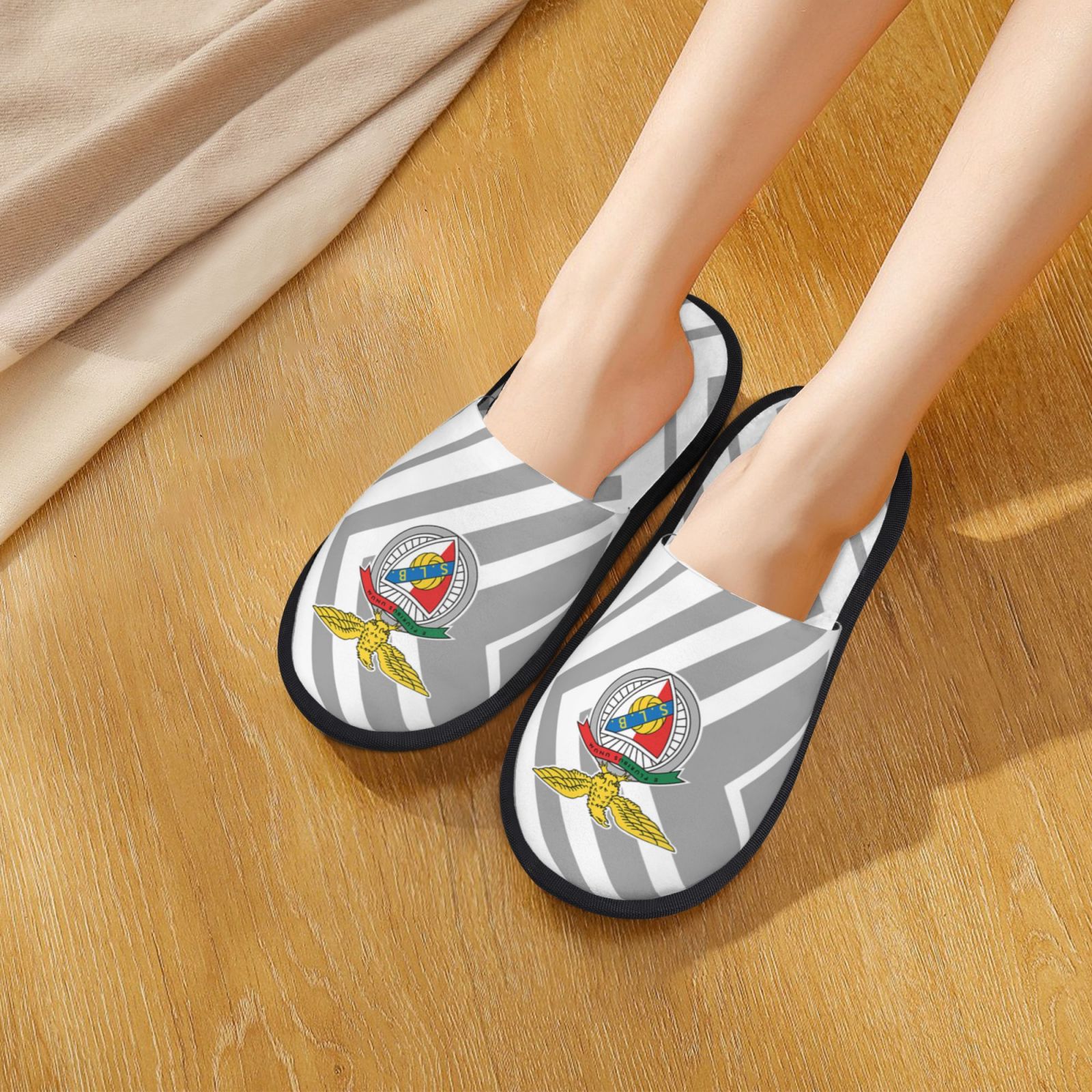 Benfica Cotton Slippers FSP2217 - Soccerfana