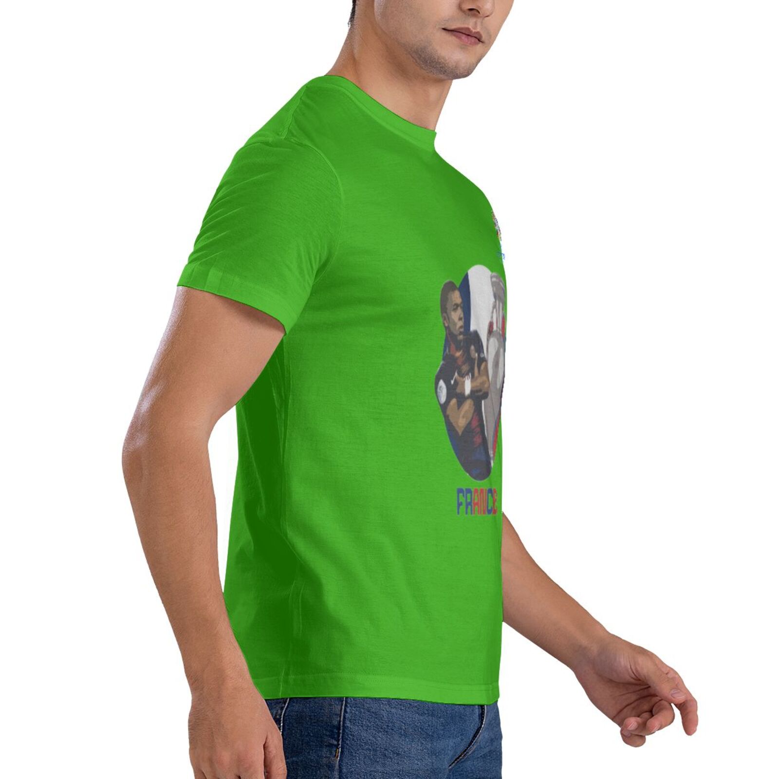 Men's France EURO 2024 Basic Short Sleeve T-Shirt BST1729 - Soccerfana