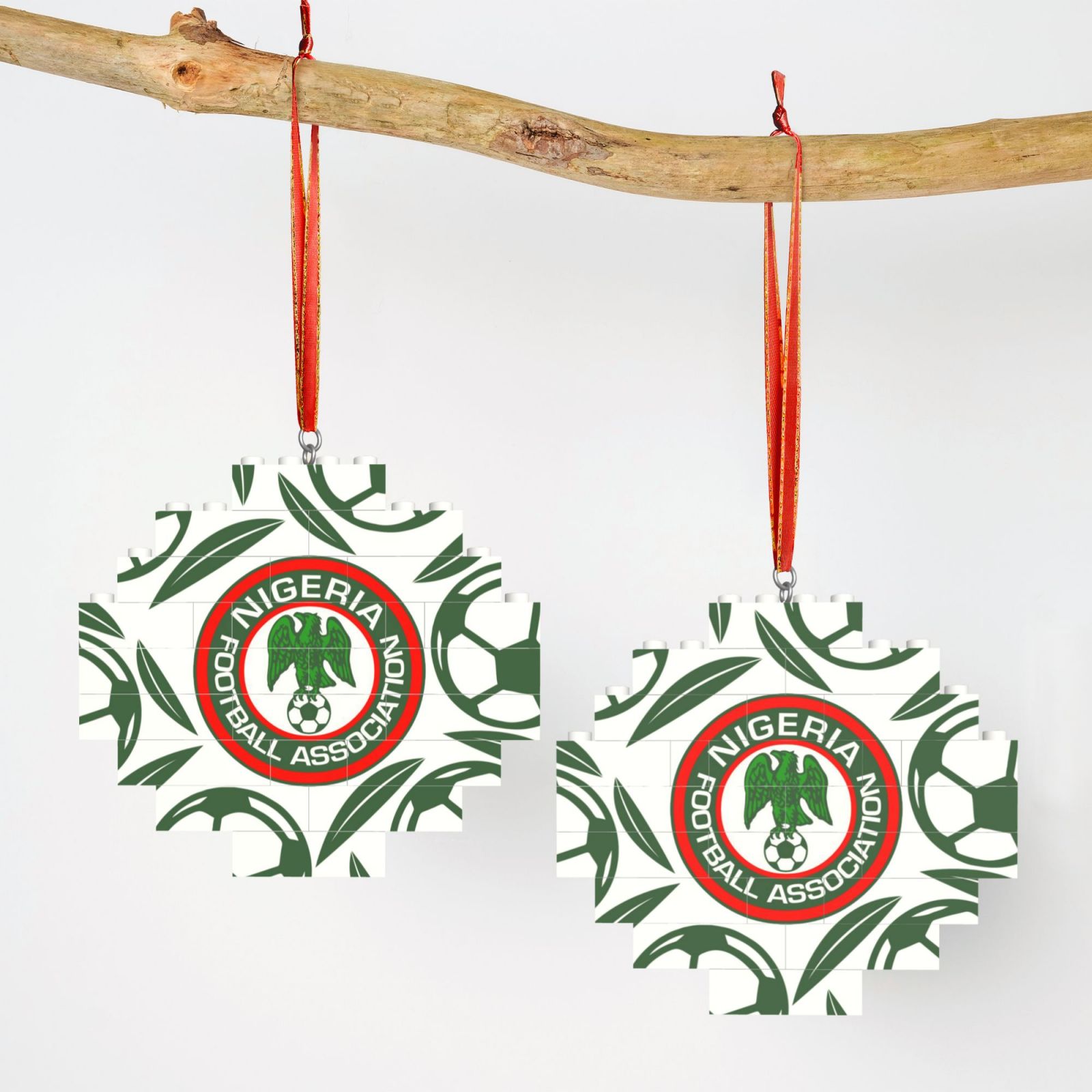 Nigeria Building Block Puzzle Ornament BBP2105 - Soccerfana