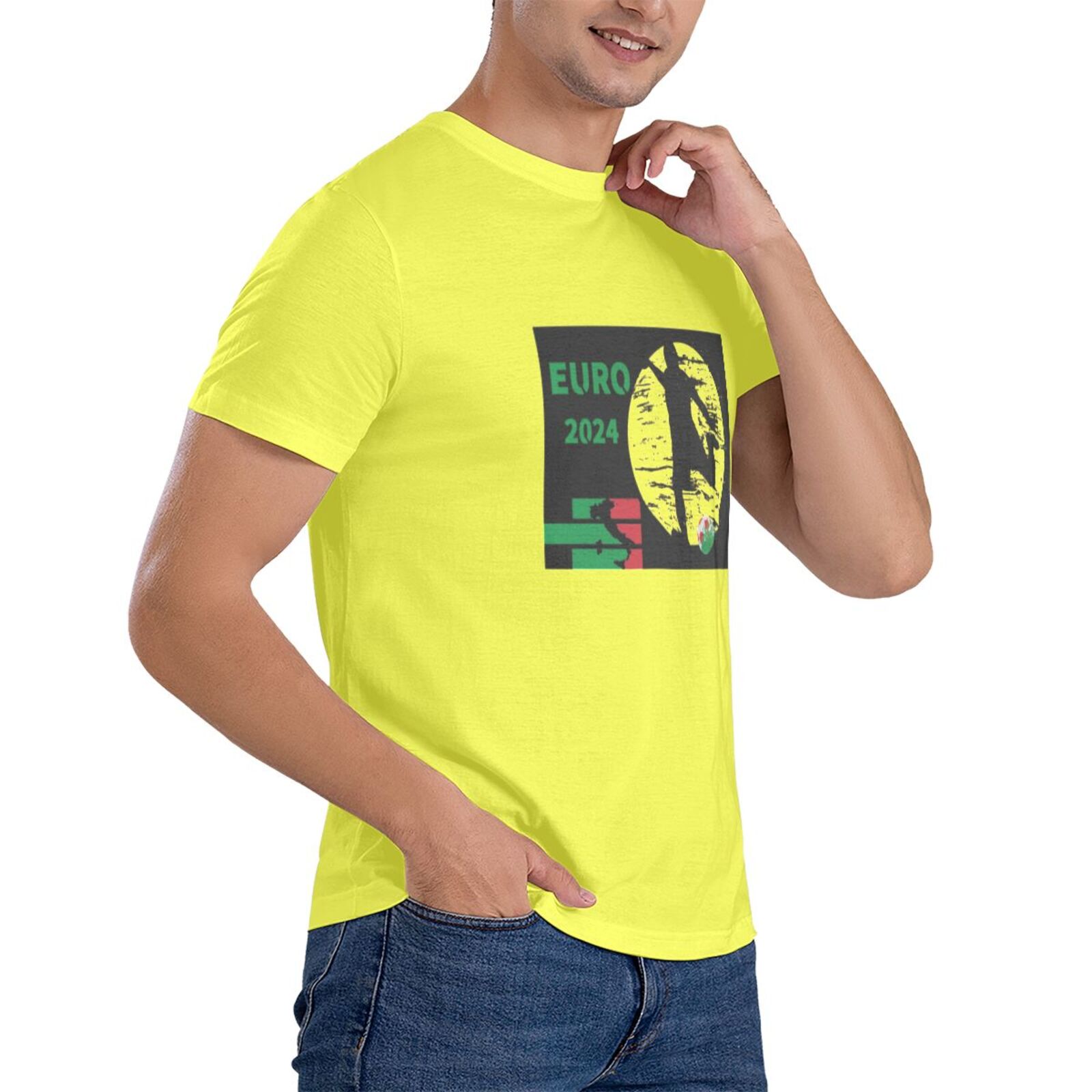 Men's Italy EURO 2024 Basic Short Sleeve T-Shirt BST1751 - Soccerfana