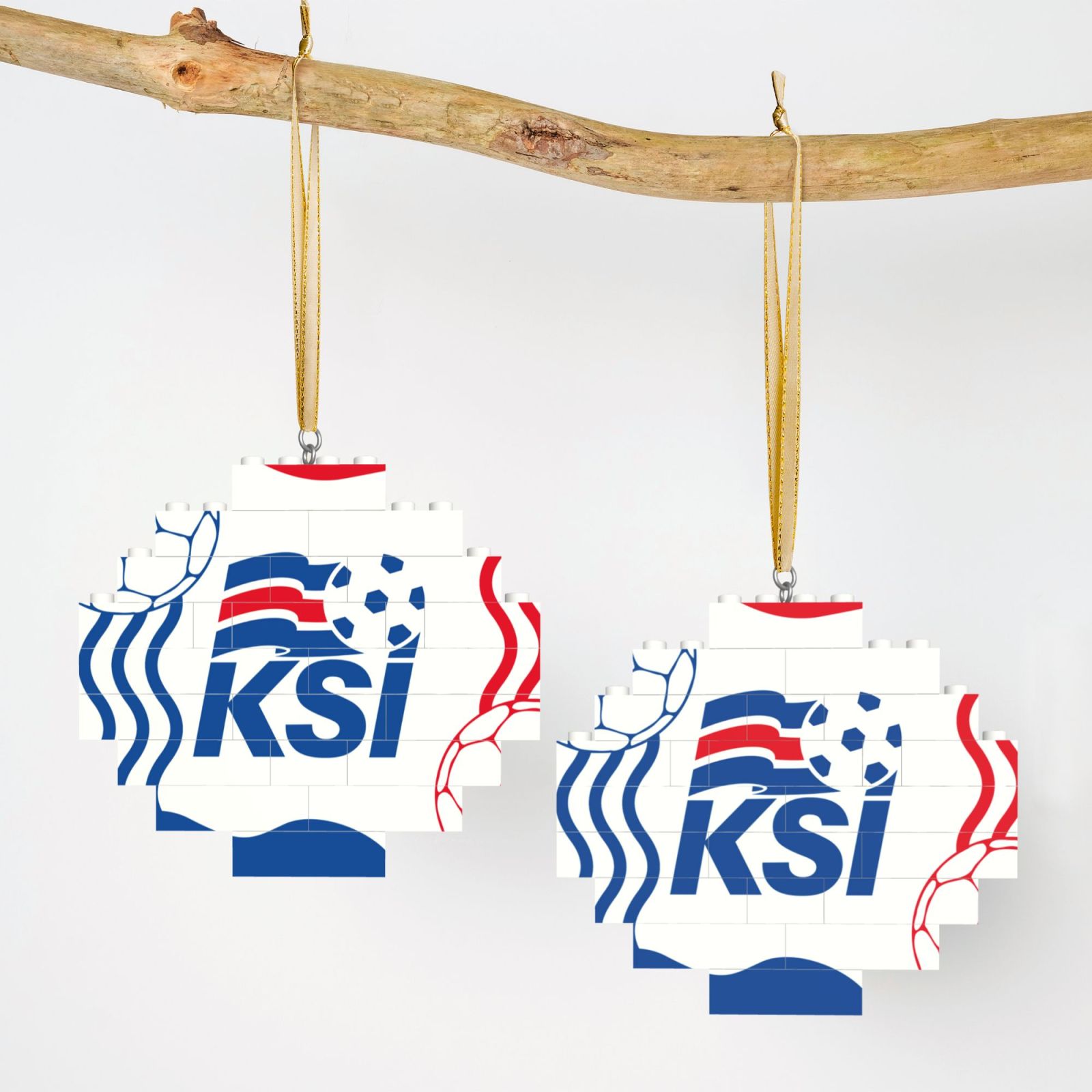 Iceland Building Block Puzzle Ornament BBP2099 - Soccerfana