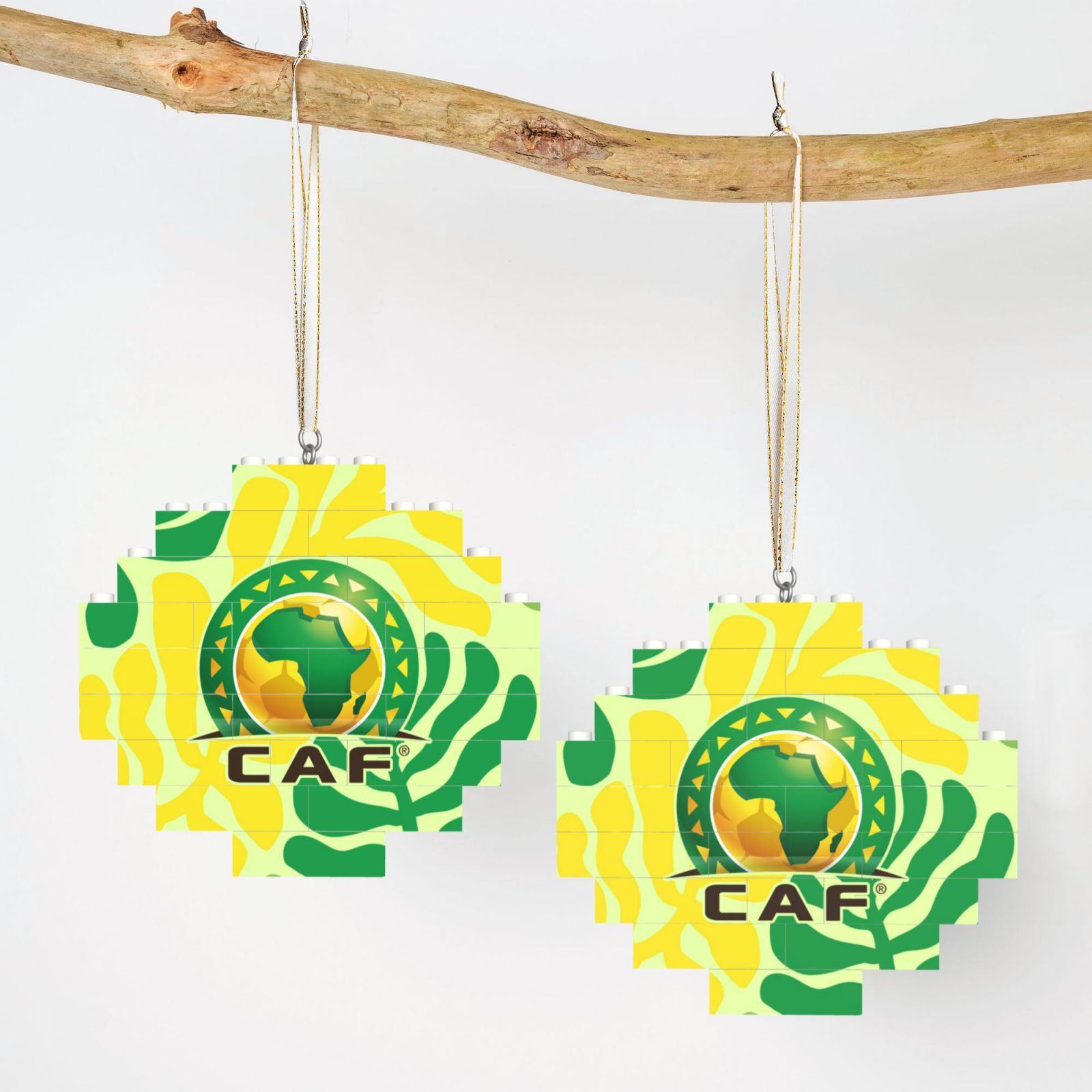 CAF Building Block Puzzle Ornament BBP2175 - Soccerfana