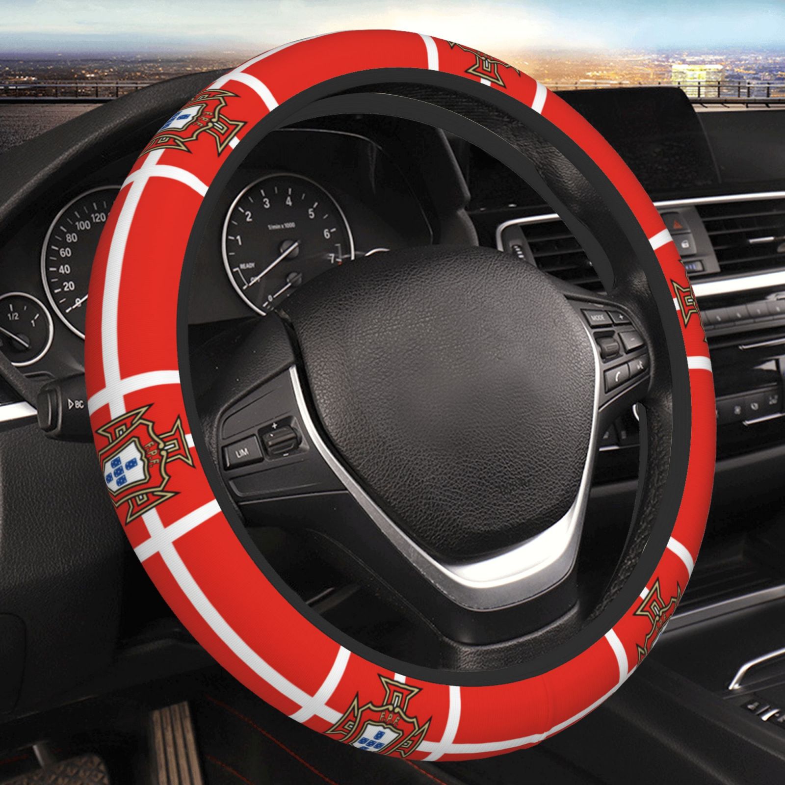 Portugal Steering Wheel Cover ESW2445 - Soccerfana