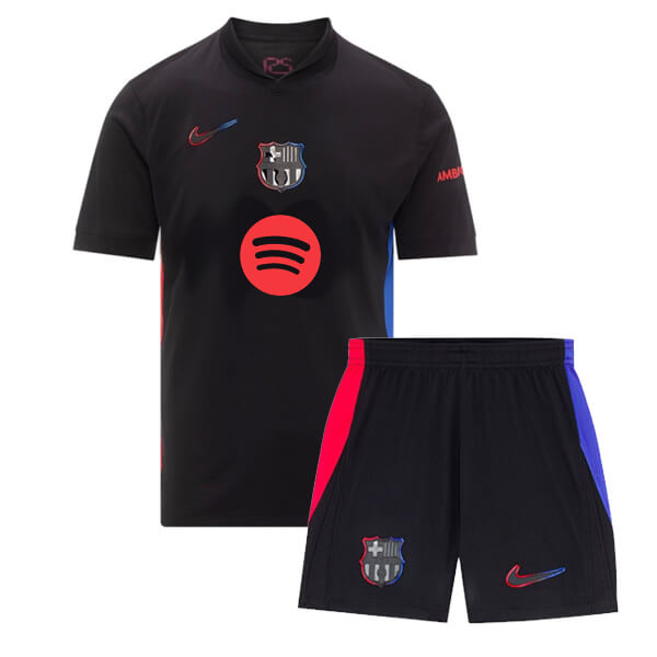 Kid's Barcelona Away Jersey+Shorts 2024/25 - Soccerfana