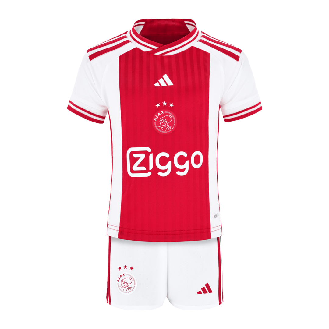 Kid's AJAX Home Jersey+Shorts 23/24 - Soccerfana