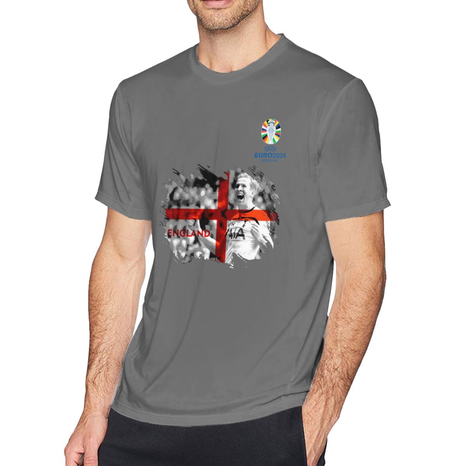 Men's England EURO 2024 Basic Short Sleeve T-Shirt BST1713 - Soccerfana