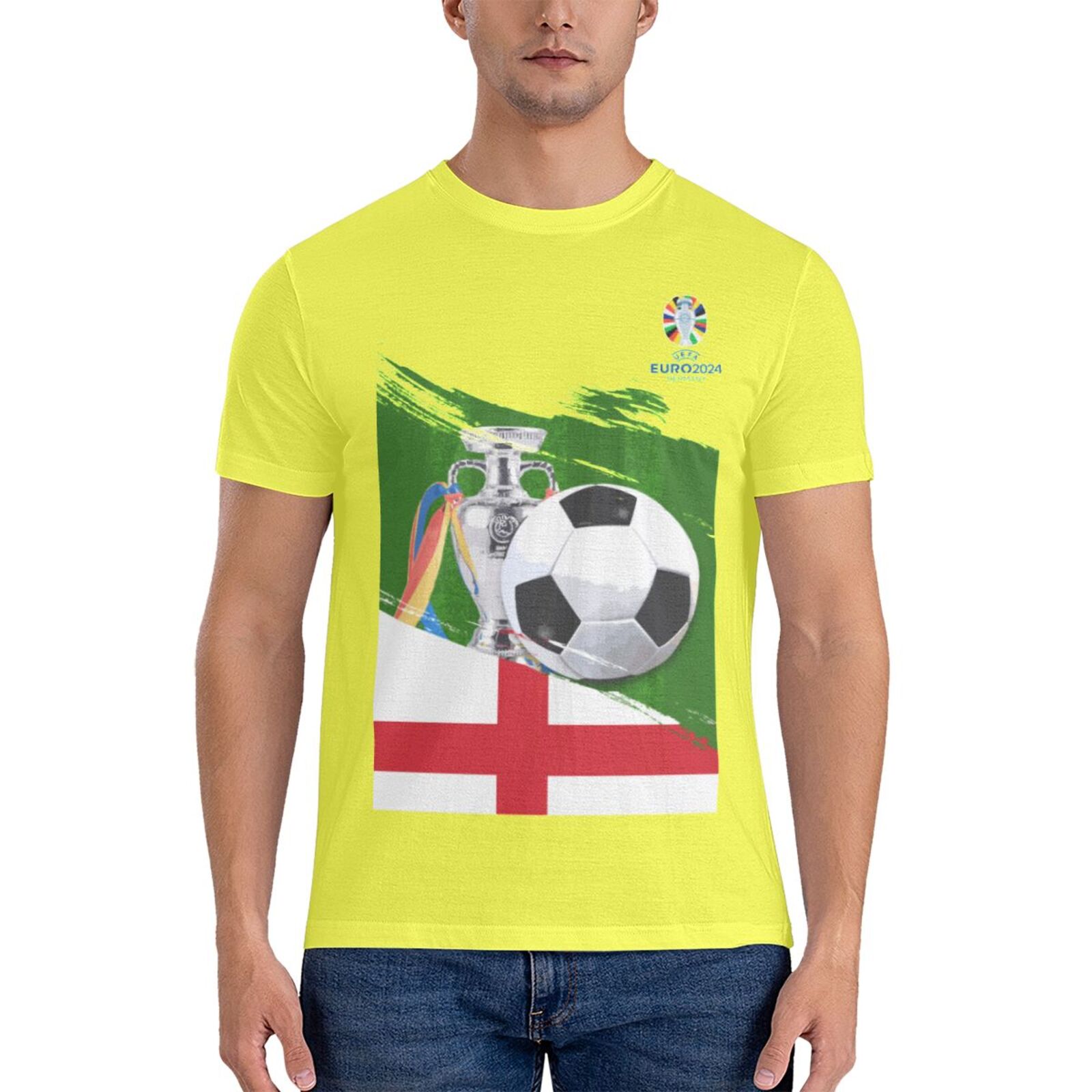 Men's England EURO 2024 Basic Short Sleeve T-Shirt BST1681 - Soccerfana