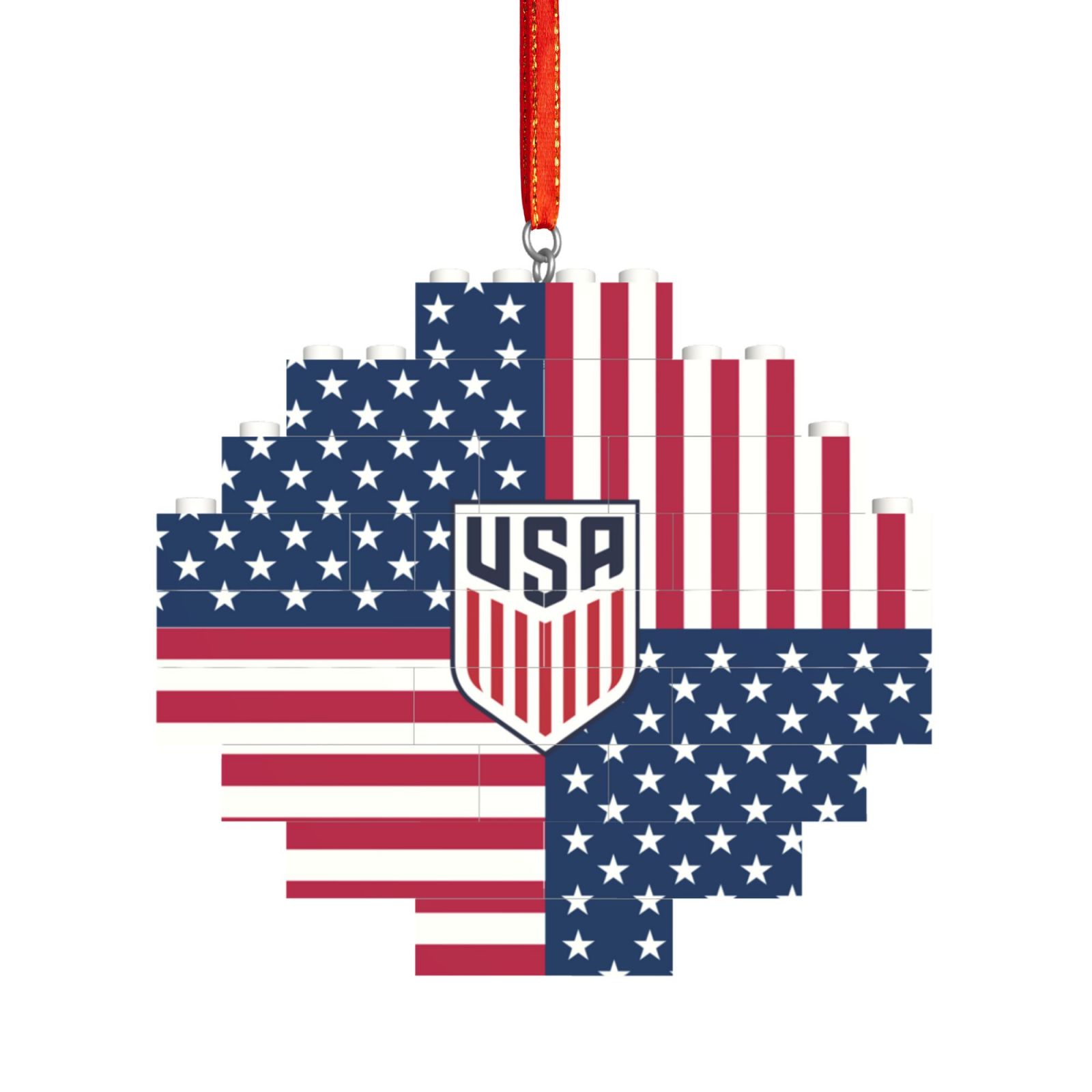 USMNT Building Block Puzzle Ornament BBP2029 - Soccerfana
