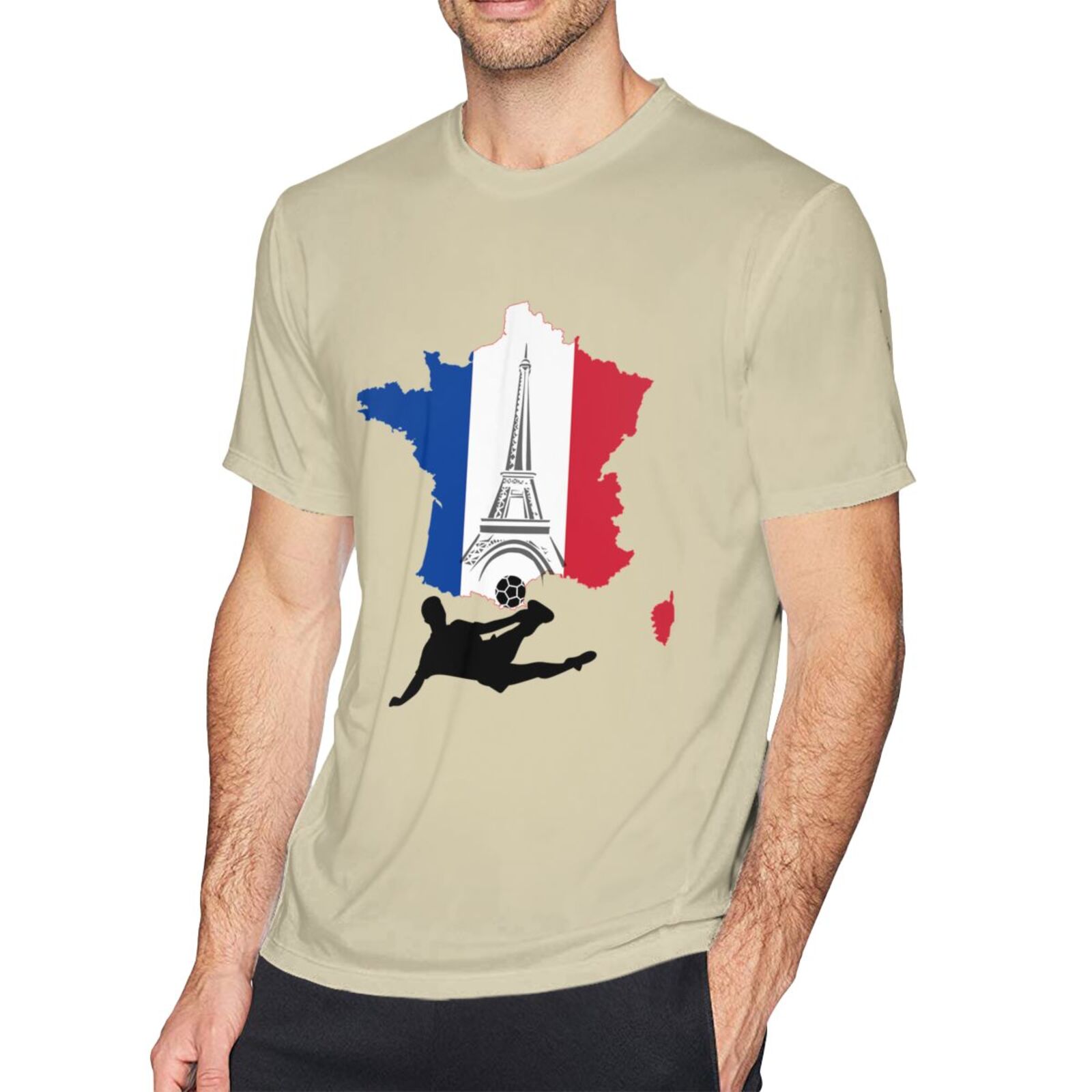 Men's France EURO 2024 Basic Short Sleeve T-Shirt BST1772 - Soccerfana