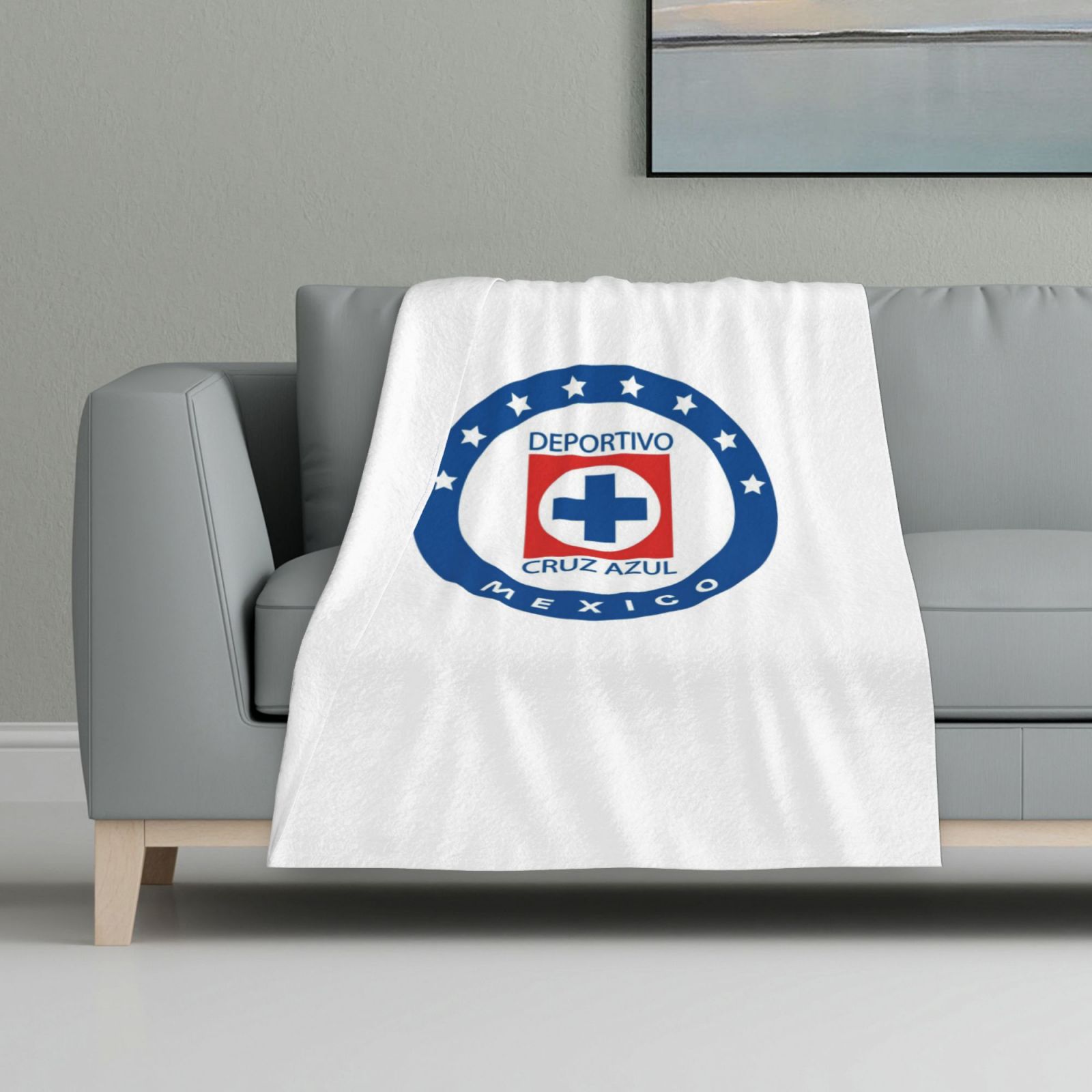 Cruz Azul Flannel Blanket FLB1556 - Soccerfana