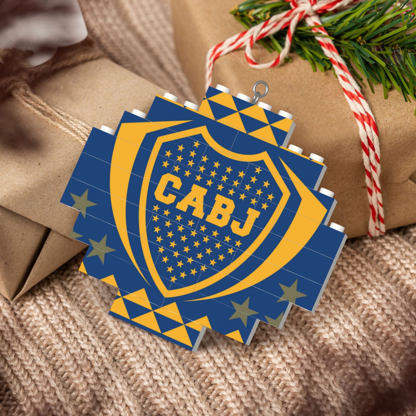 Boca Juniors Building Block Puzzle Ornament BBP2197 - Soccerfana