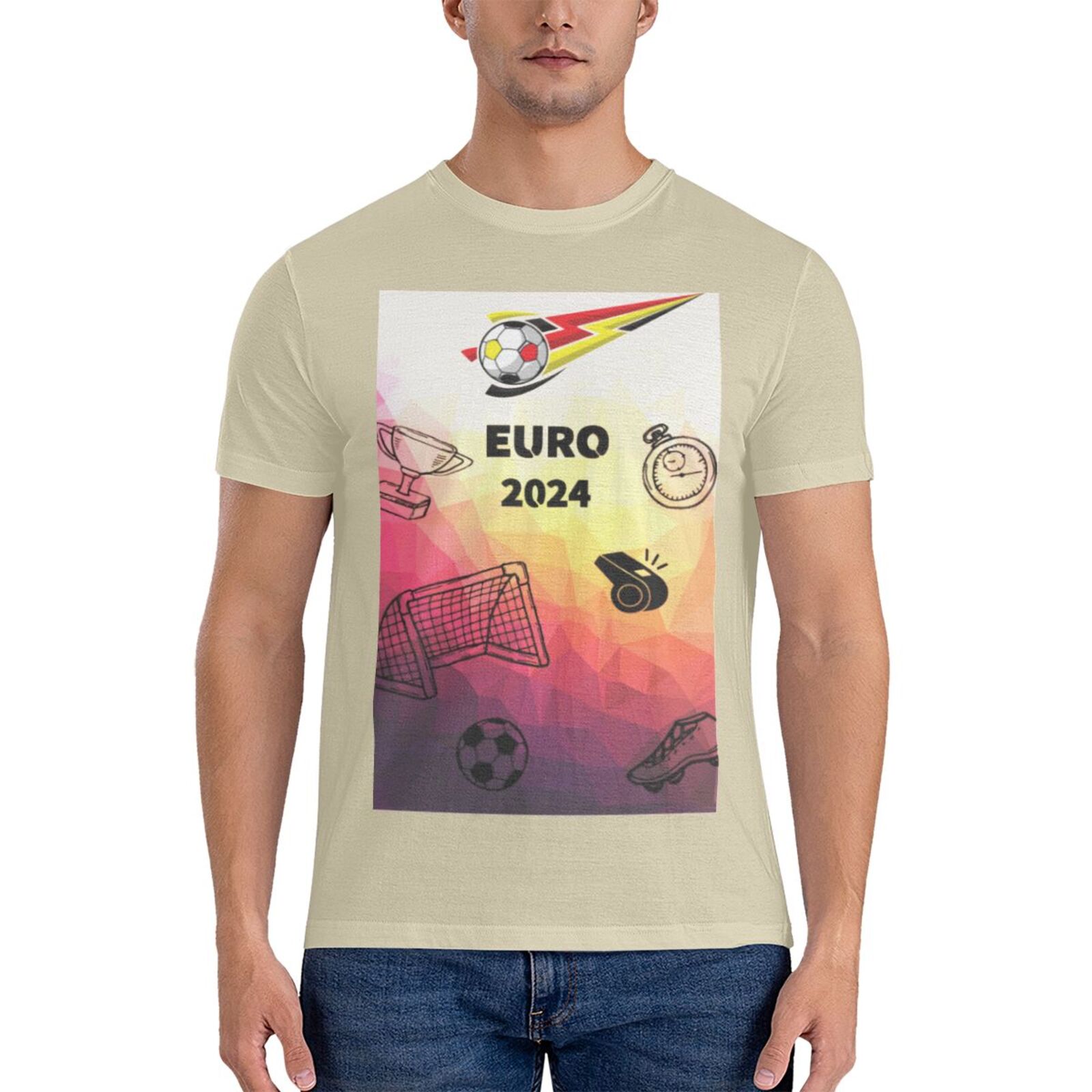 Men's Germany EURO 2024 Basic Short Sleeve T-Shirt BST1771 - Soccerfana