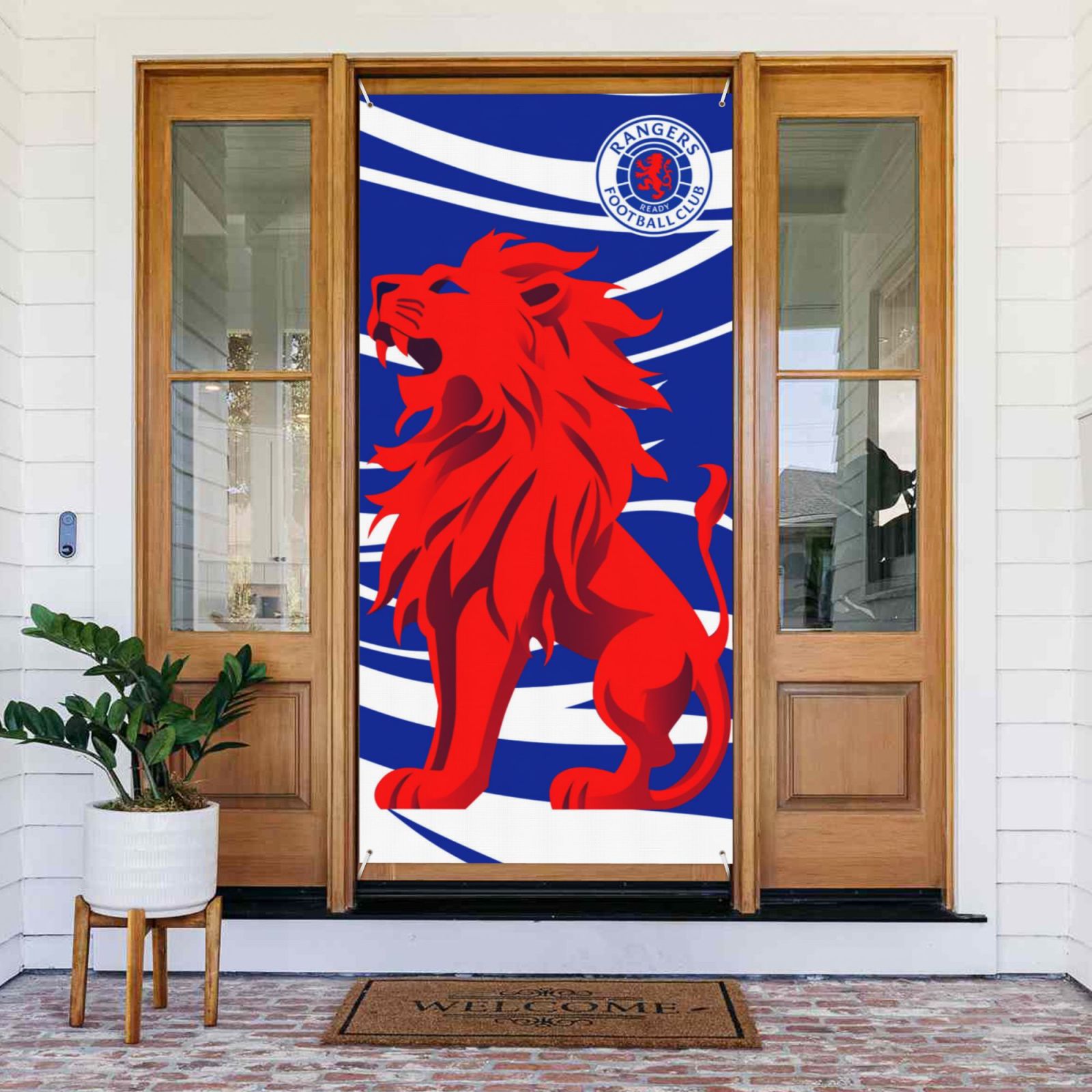 Rangers Door Cover Decorated Banner DCB2813 - Soccerfana