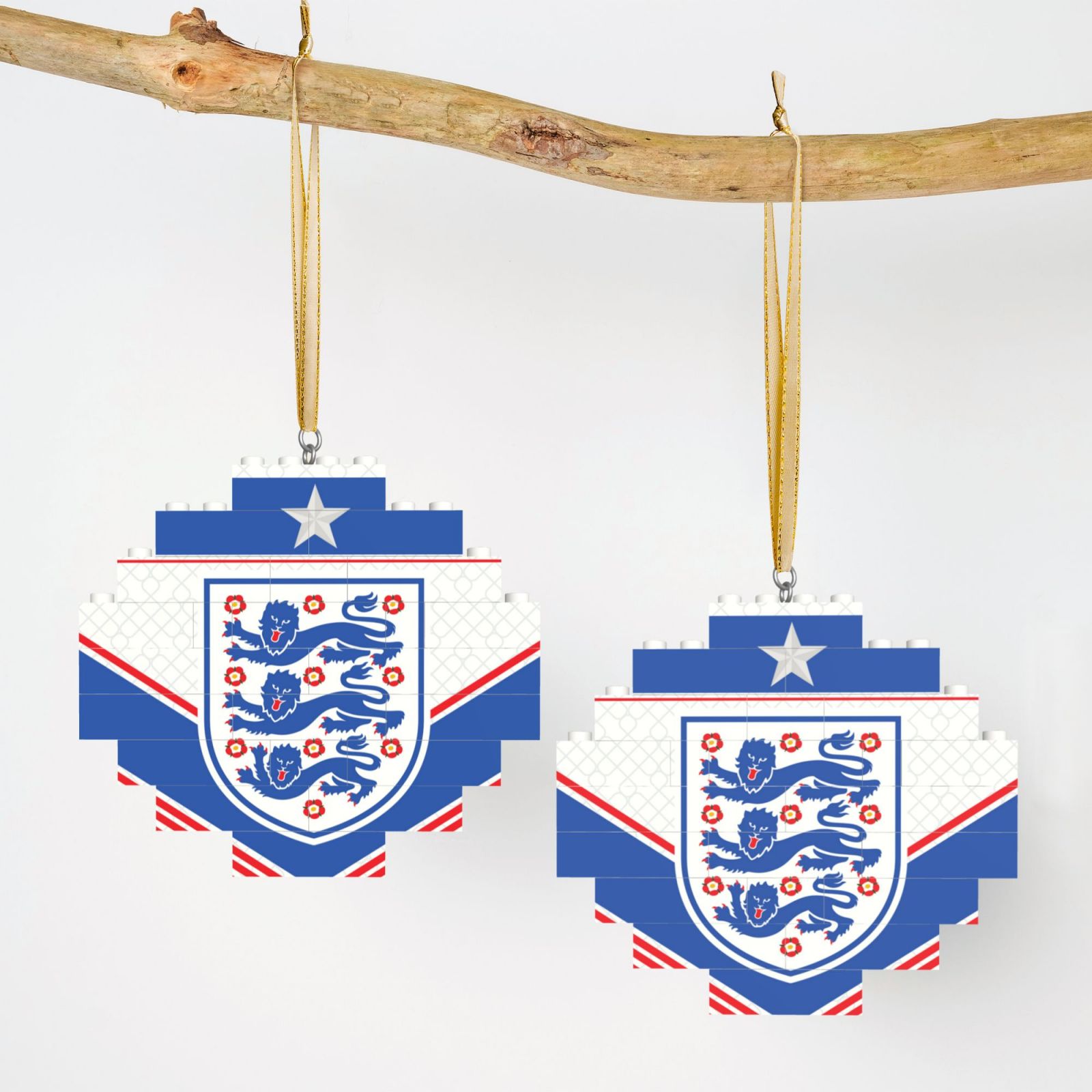 England Building Block Puzzle Ornament BBP2187 - Soccerfana