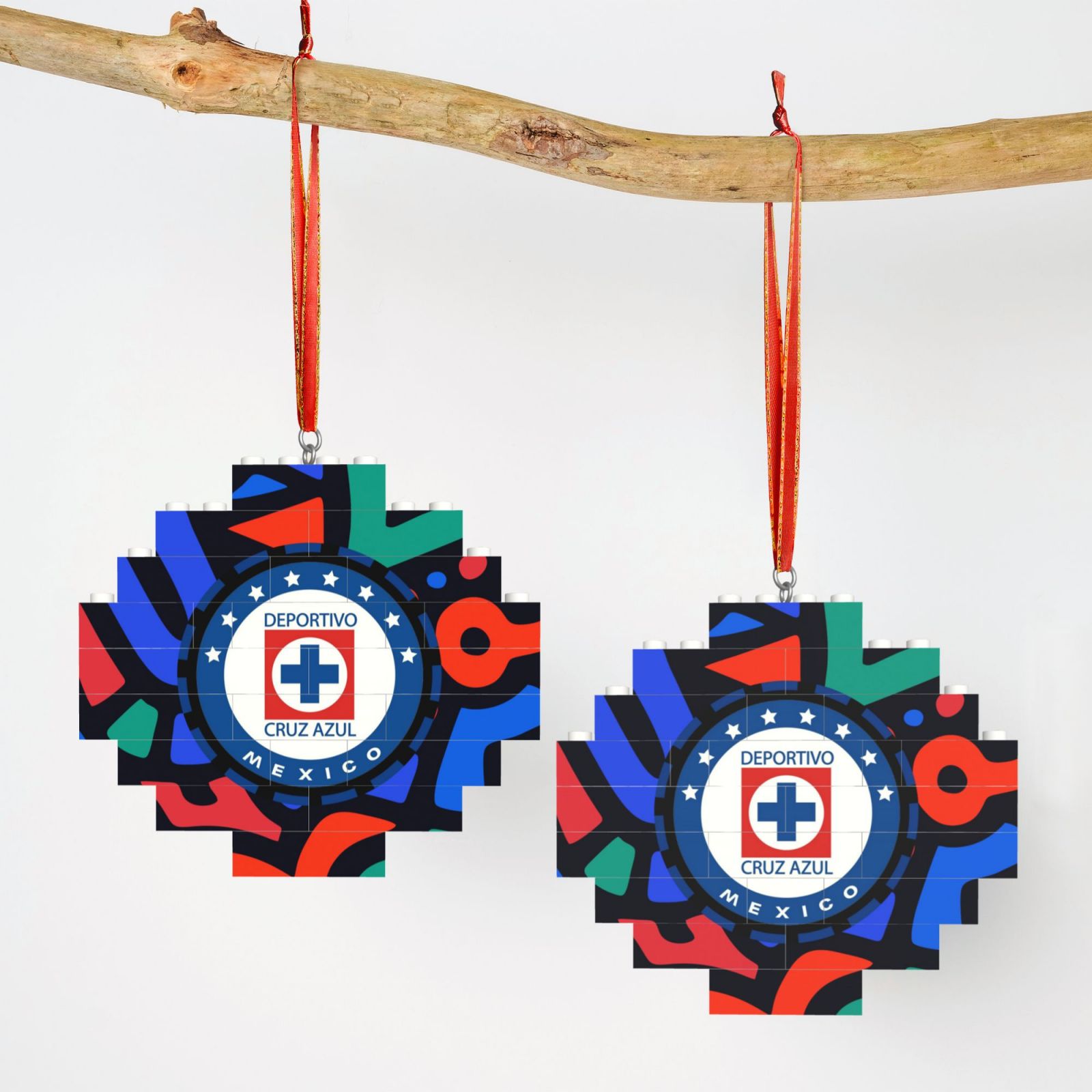 Cruz Azul Building Block Puzzle Ornament BBP2103 - Soccerfana