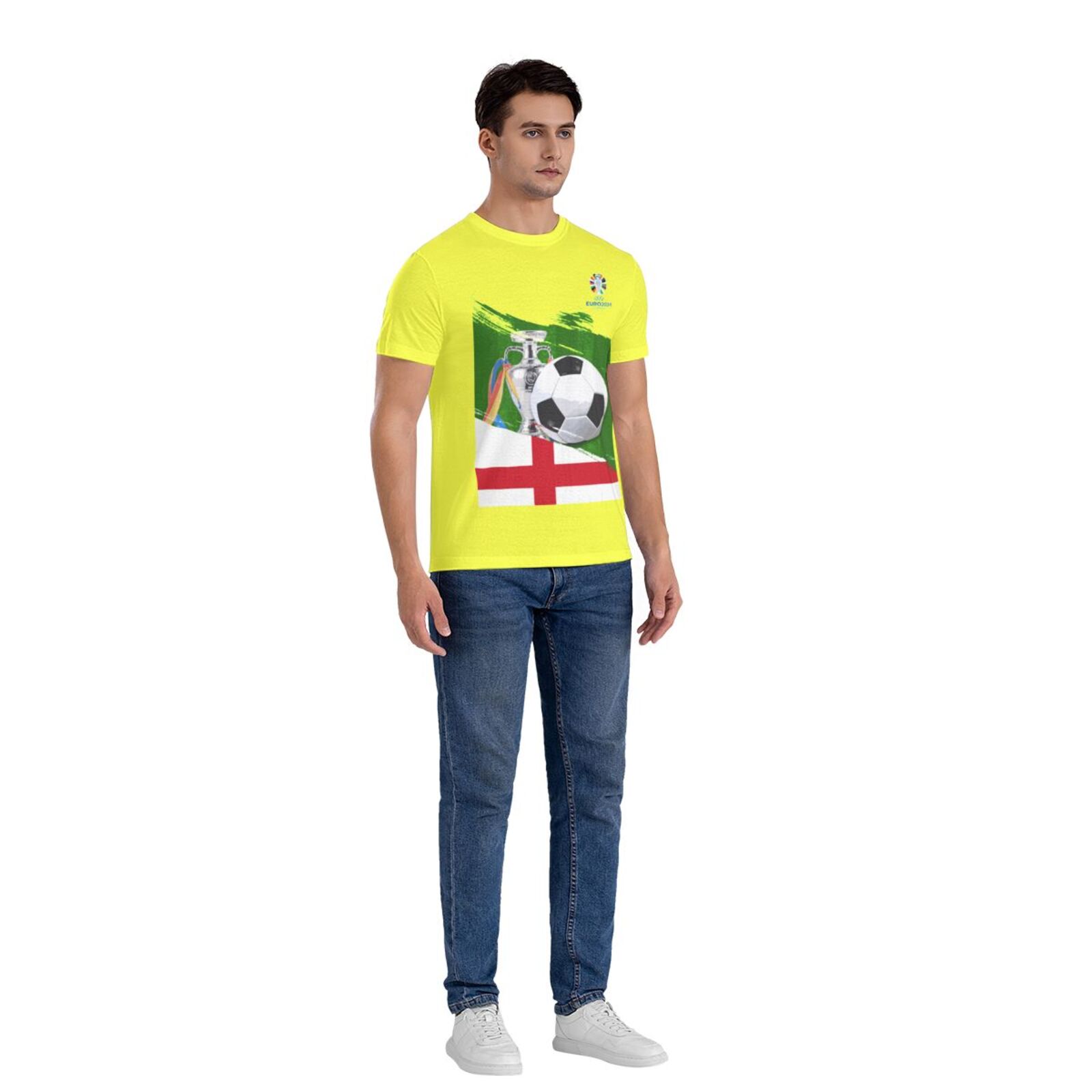 Men's England EURO 2024 Basic Short Sleeve T-Shirt BST1681 - Soccerfana