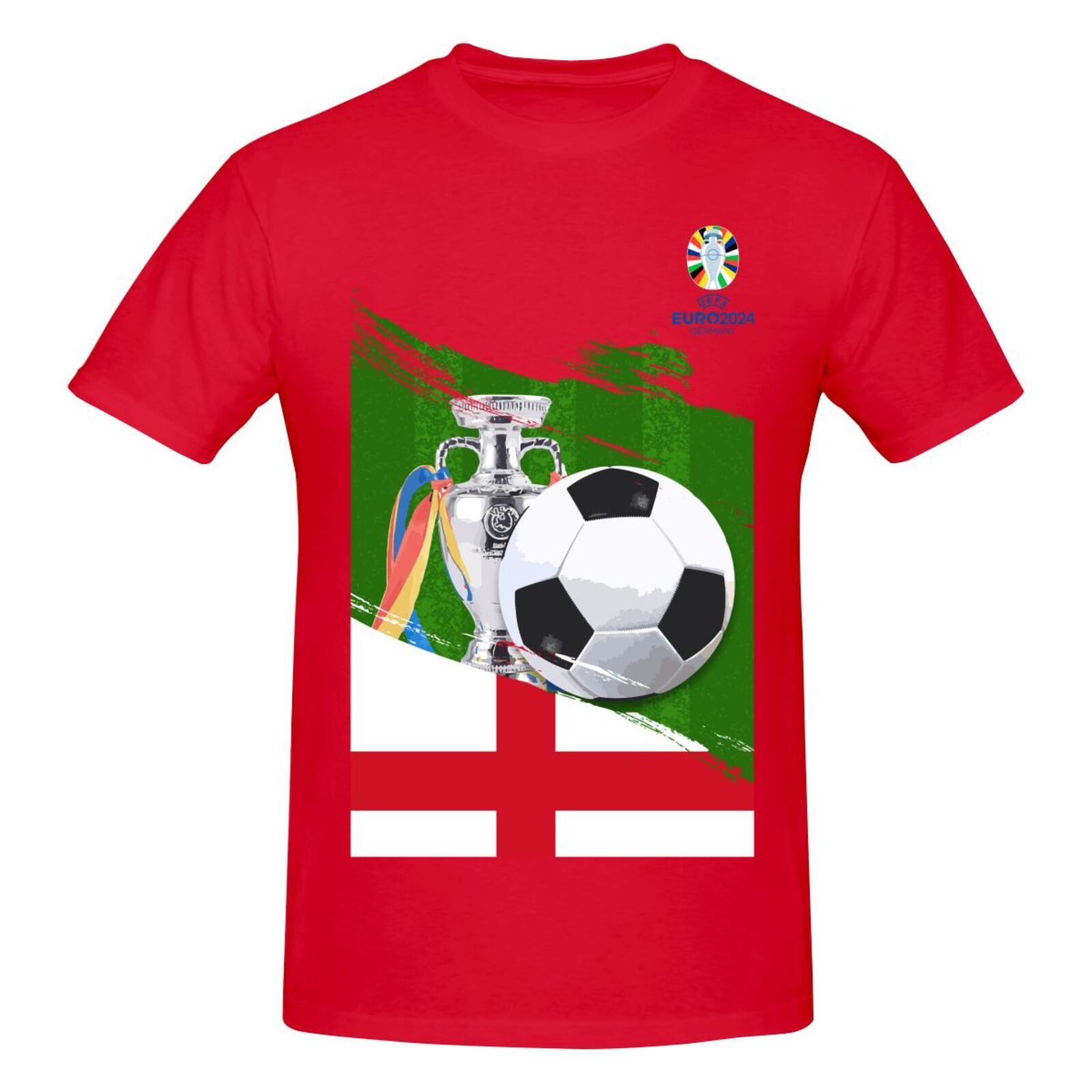 Men's England EURO 2024 Basic Short Sleeve T-Shirt BST1681 - Soccerfana
