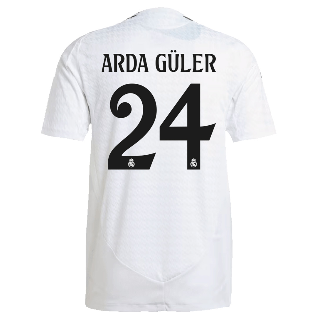 ARDA GÜLER #24 Real Madrid Home Jersey Player Version 2024/25 - Soccerfana