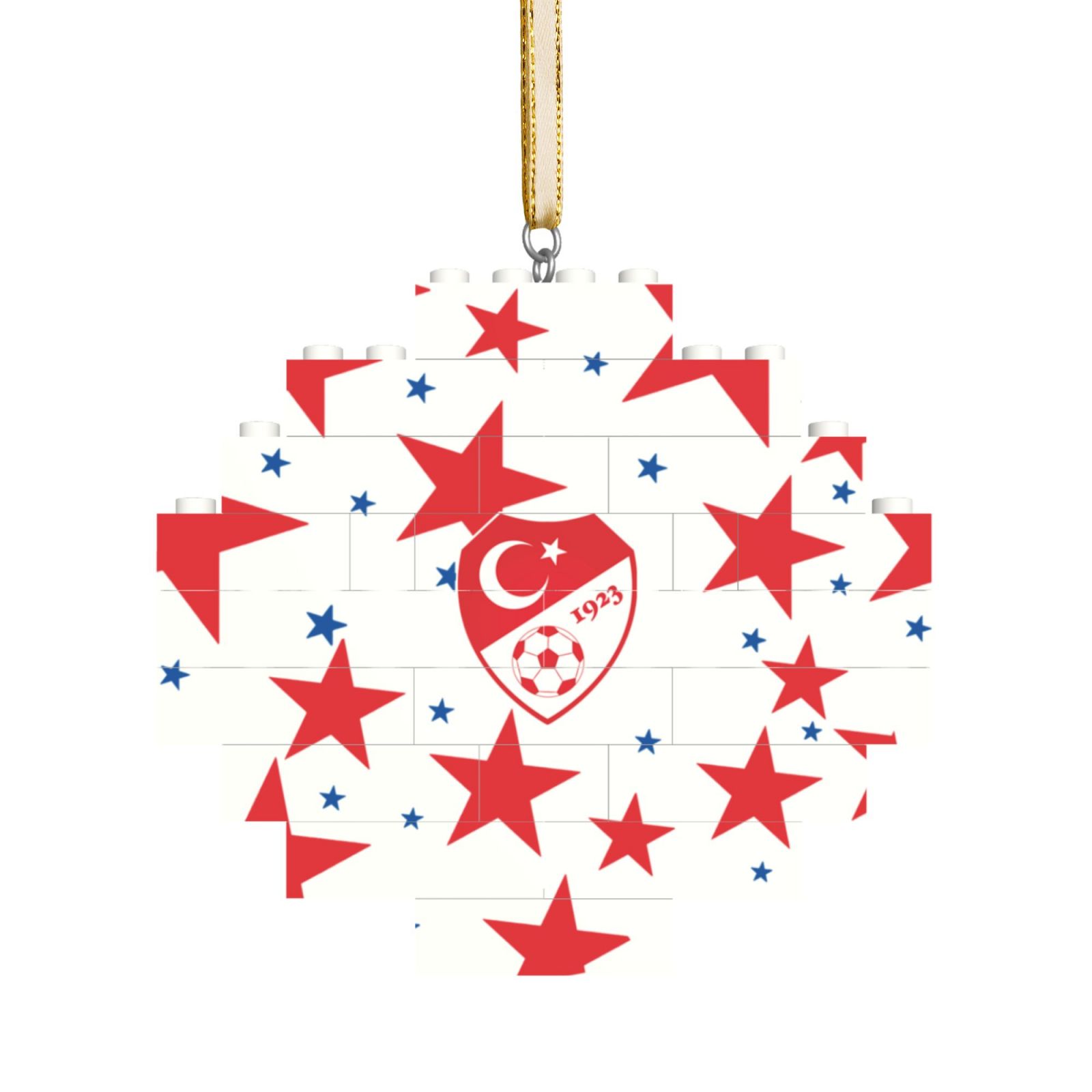 Turkey Building Block Puzzle Ornament BBP1995 - Soccerfana