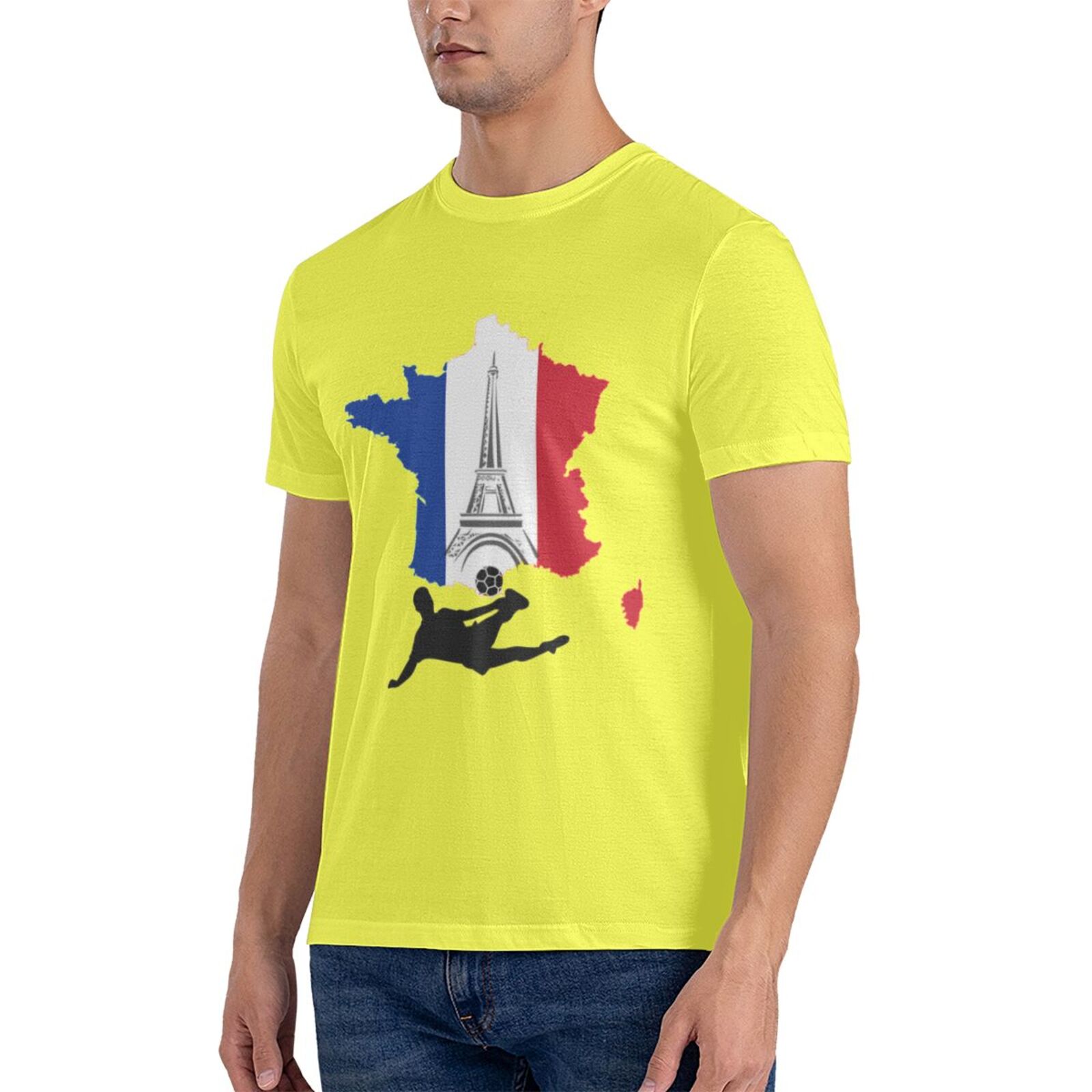 Men's France EURO 2024 Basic Short Sleeve T-Shirt BST1772 - Soccerfana
