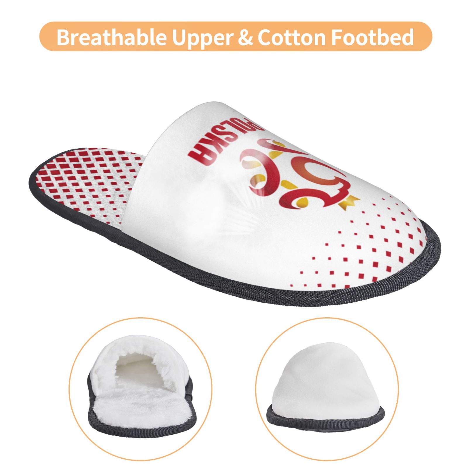Poland Cotton Slippers FSP2249 - Soccerfana