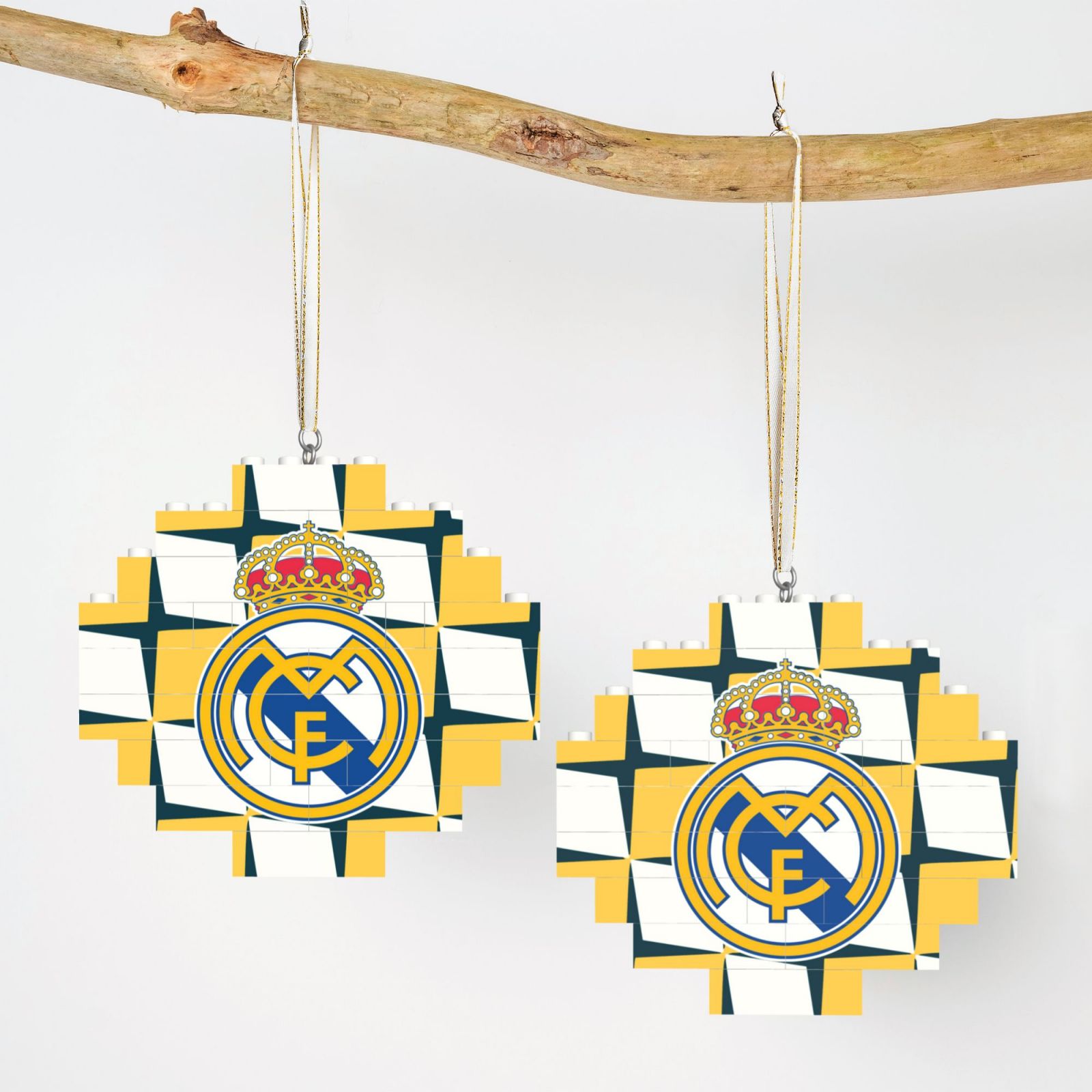 Real Madrid Building Block Puzzle Ornament BBP2173 - Soccerfana