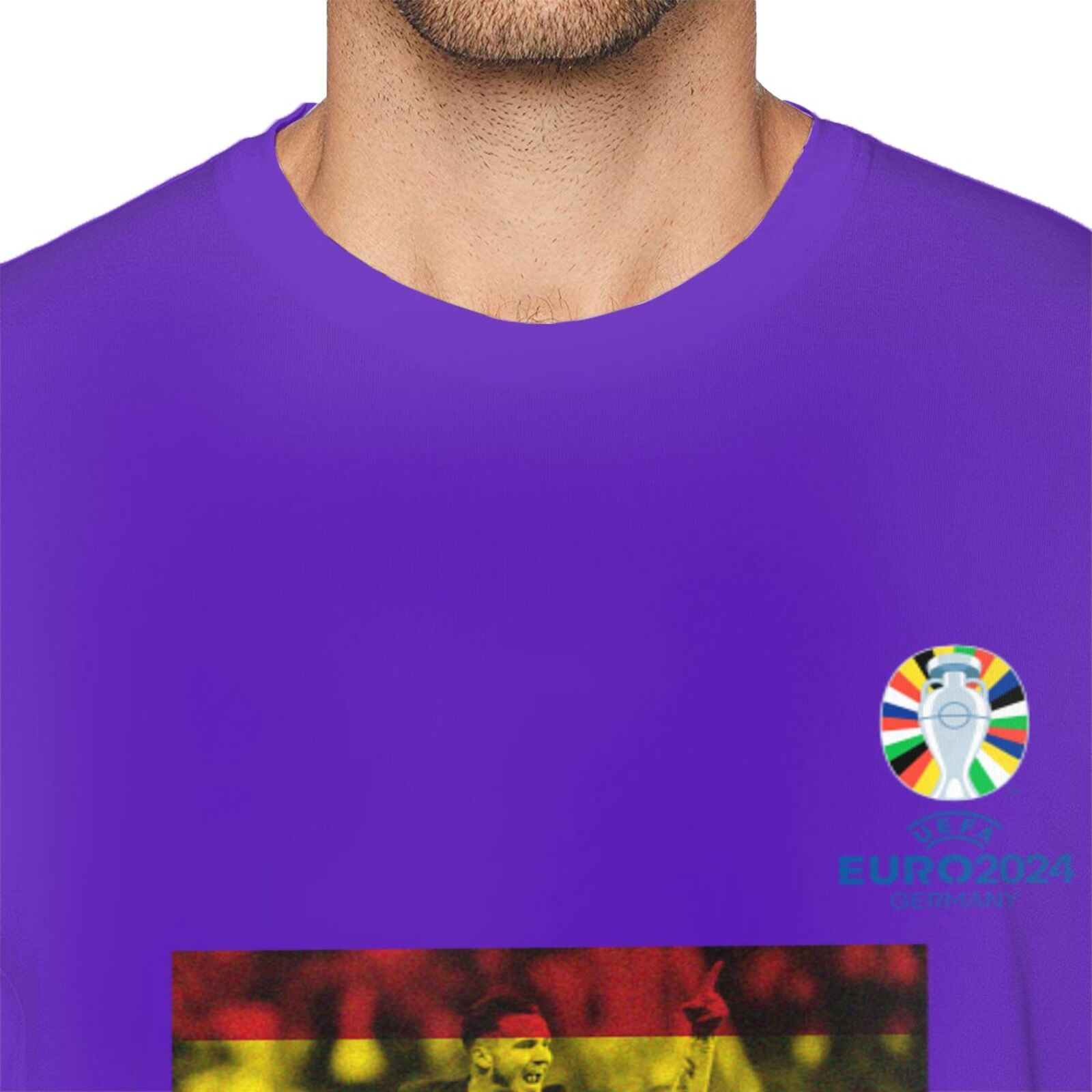 Men's Spain EURO 2024 Basic Short Sleeve T-Shirt BST1739 - Soccerfana