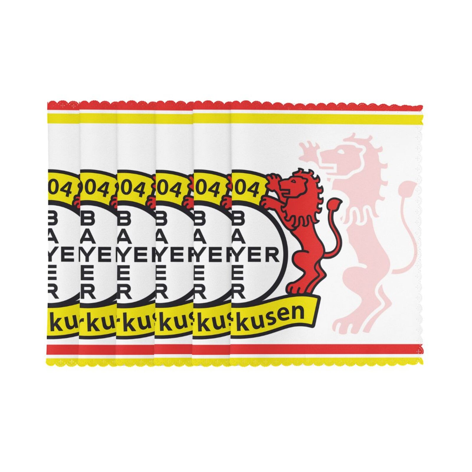 Bayer 04 Leverkusen Placemat Set Of 6 PFD2068 - Soccerfana
