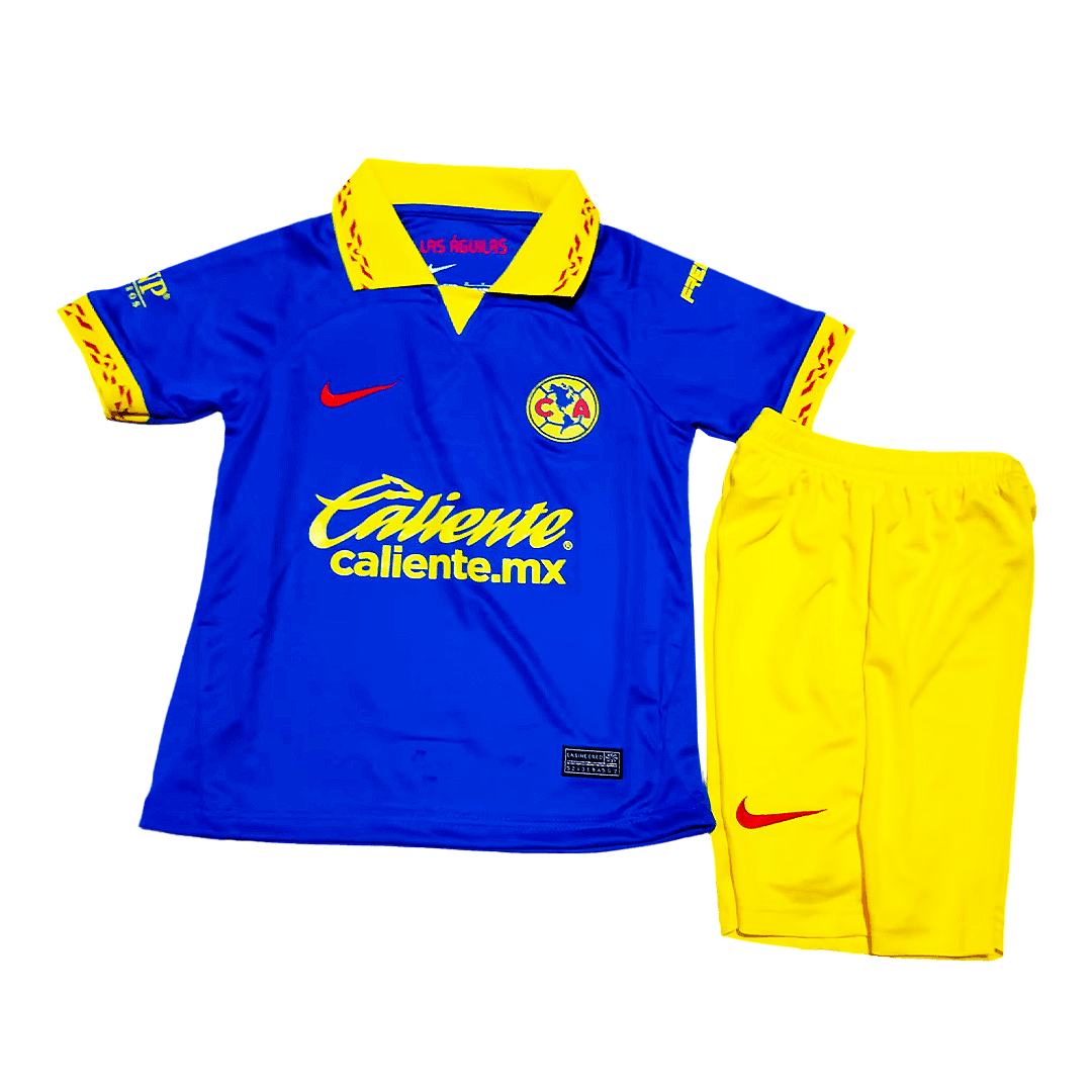 Kid's Club America Away Jersey+Shorts 23/24 - Soccerfana