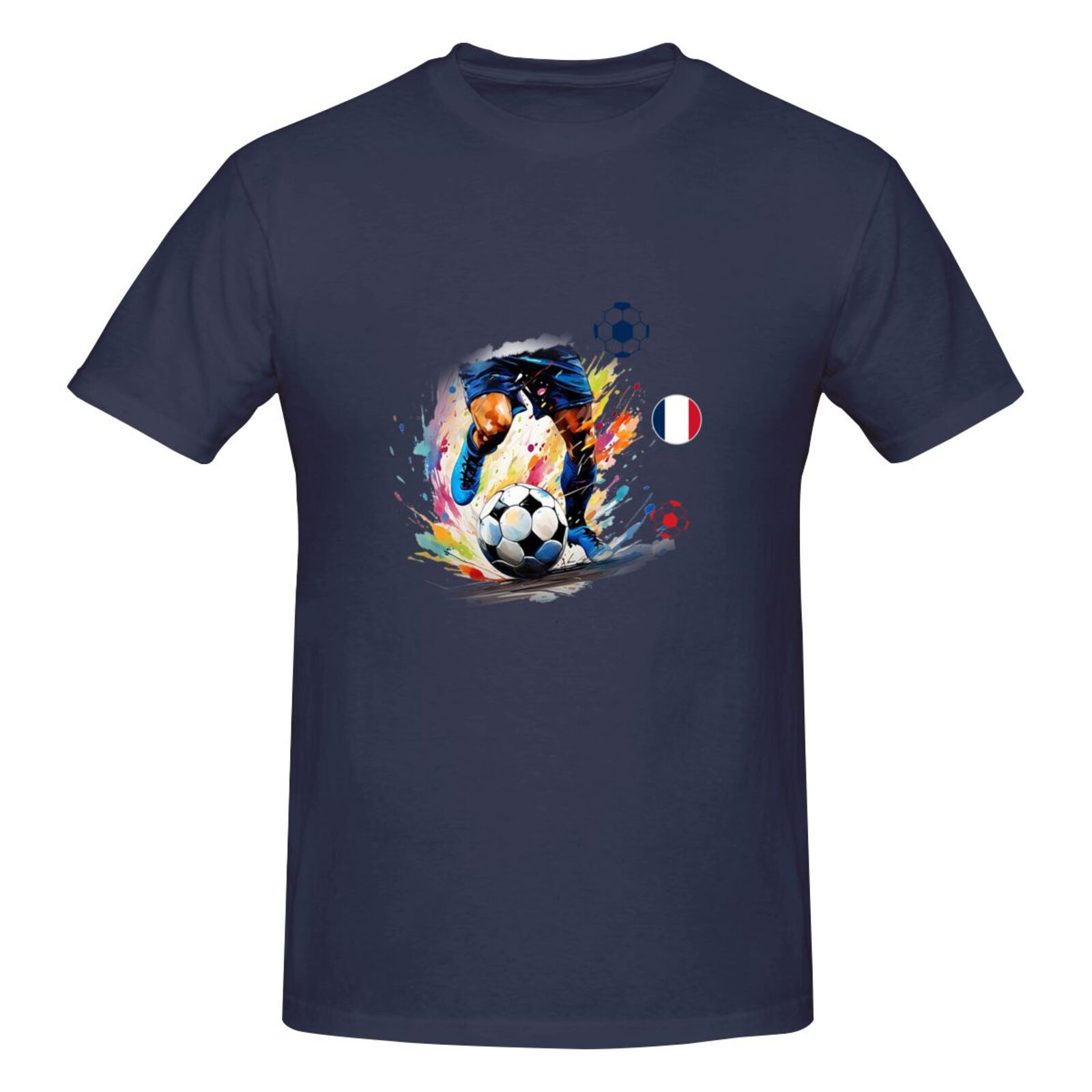 Men's France EURO 2024 Basic Short Sleeve T-Shirt BST1749 - Soccerfana
