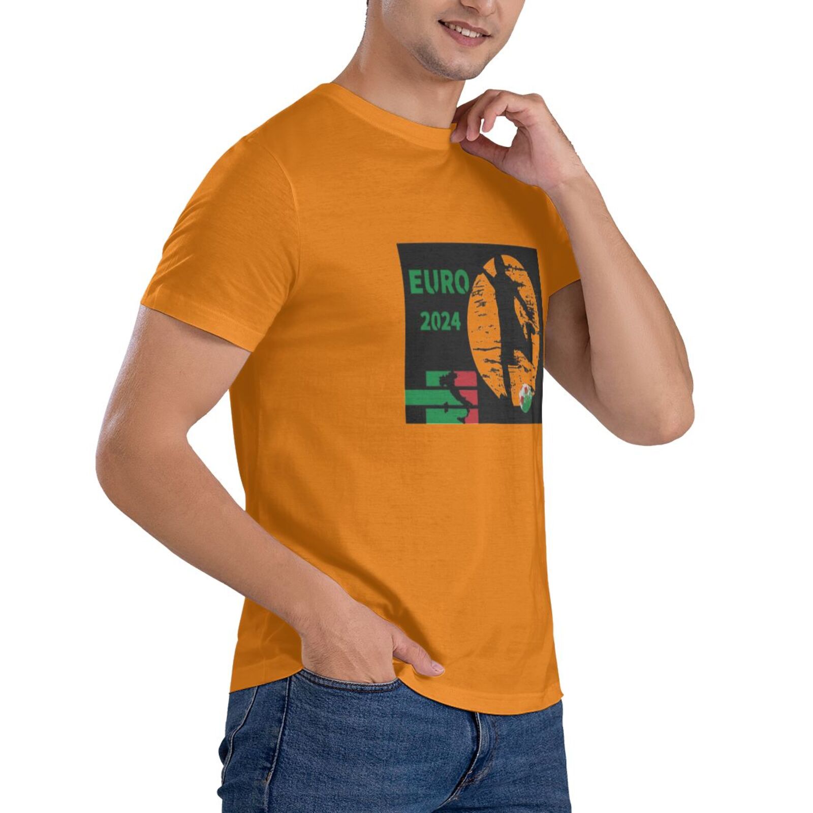 Men's Italy EURO 2024 Basic Short Sleeve T-Shirt BST1751 - Soccerfana