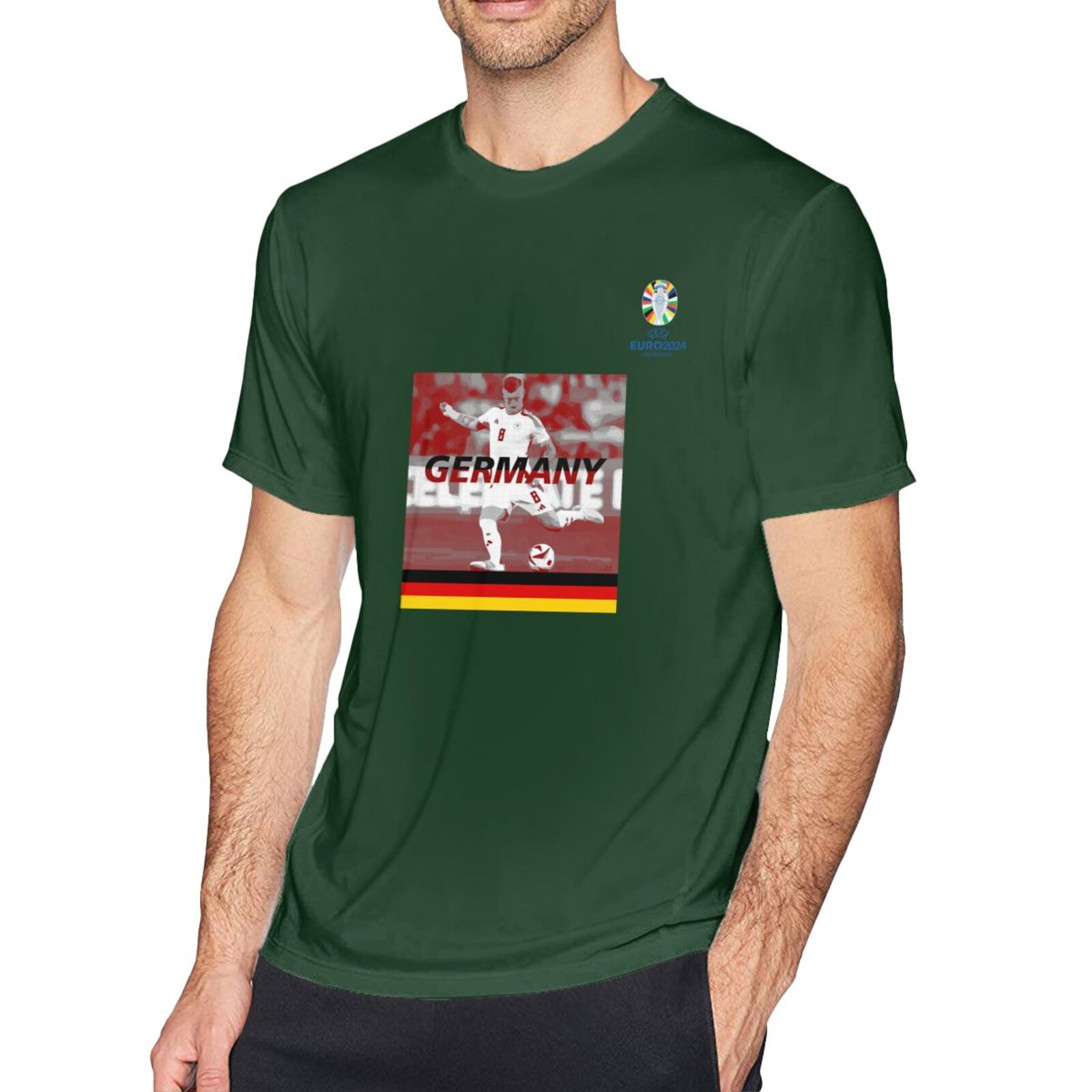 Men's Germany EURO 2024 Basic Short Sleeve T-Shirt BST1704 - Soccerfana