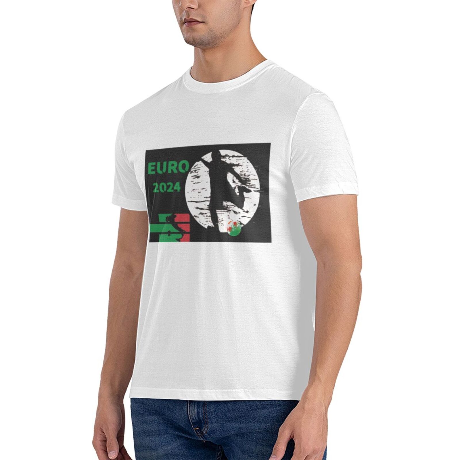 Men's Italy EURO 2024 Basic Short Sleeve T-Shirt BST1751 - Soccerfana
