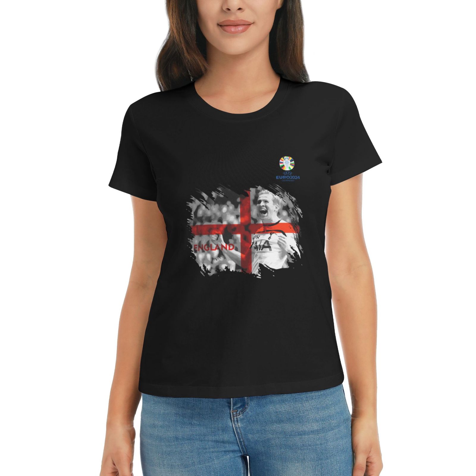Woman's England EURO 2024 Basic Short Sleeve T-Shirt WBT1712 - Soccerfana