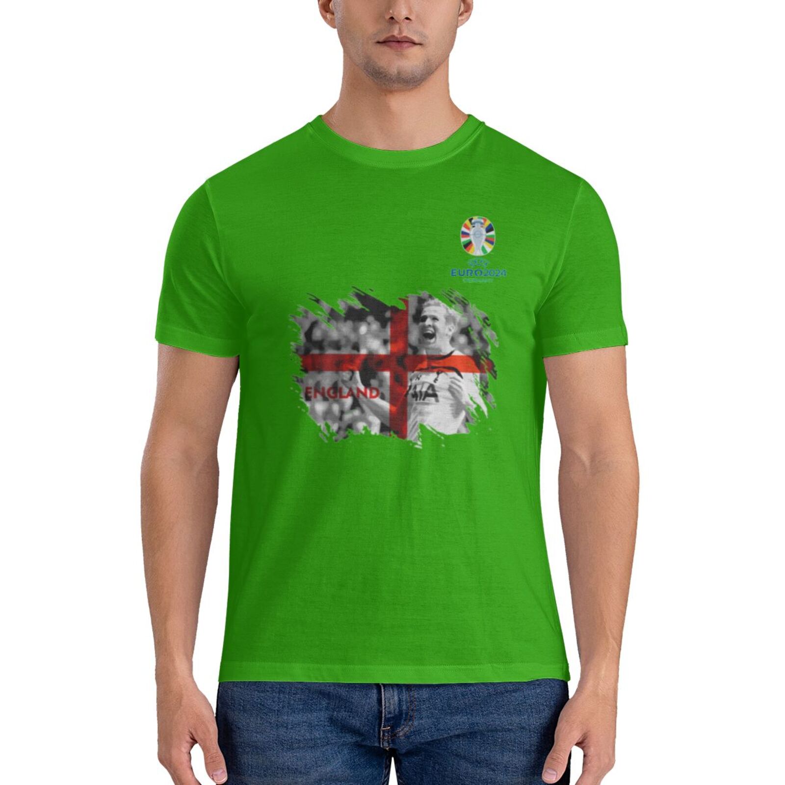 Men's England EURO 2024 Basic Short Sleeve T-Shirt BST1713 - Soccerfana