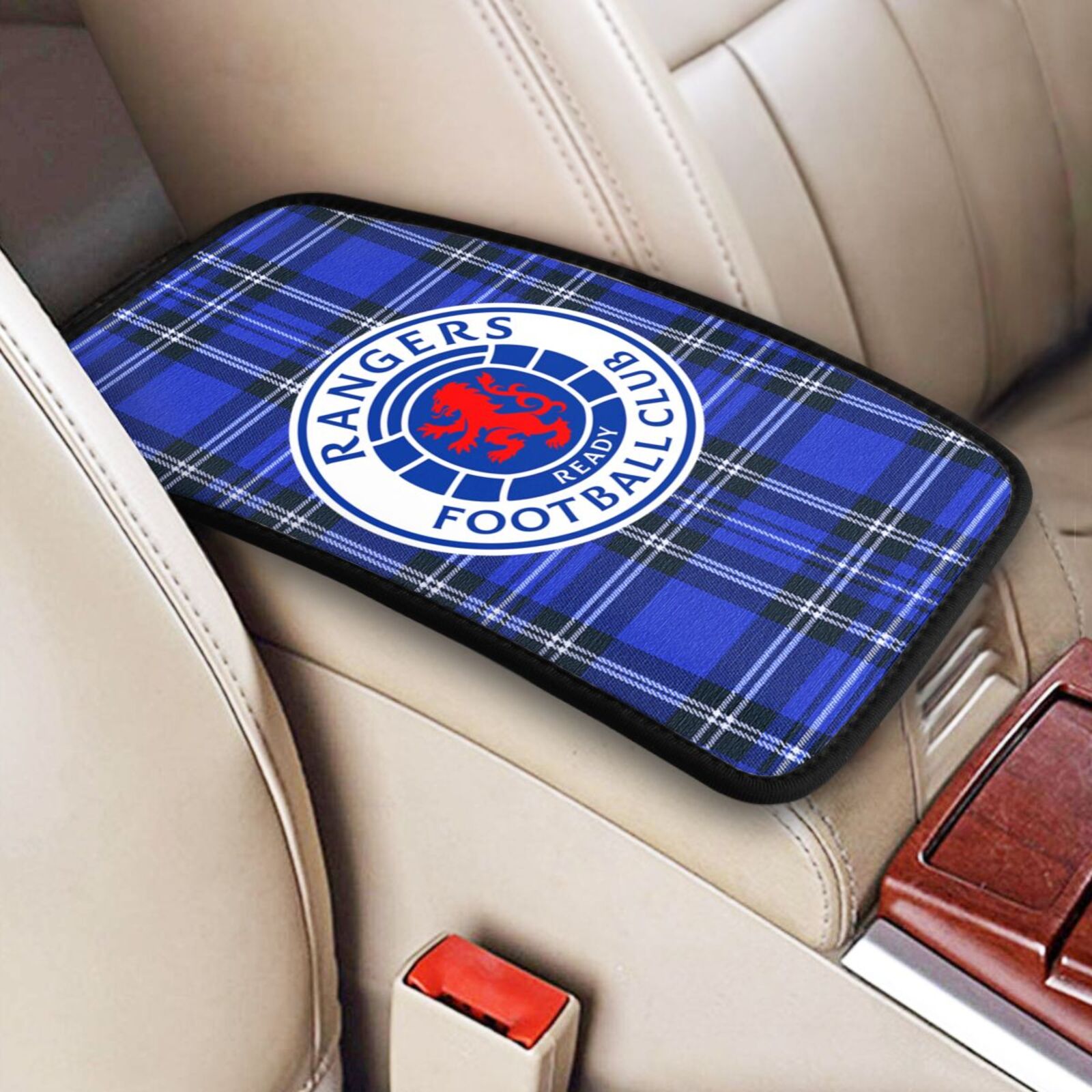 Rangers Car Handrail Box Cushion CHC2614 - Soccerfana