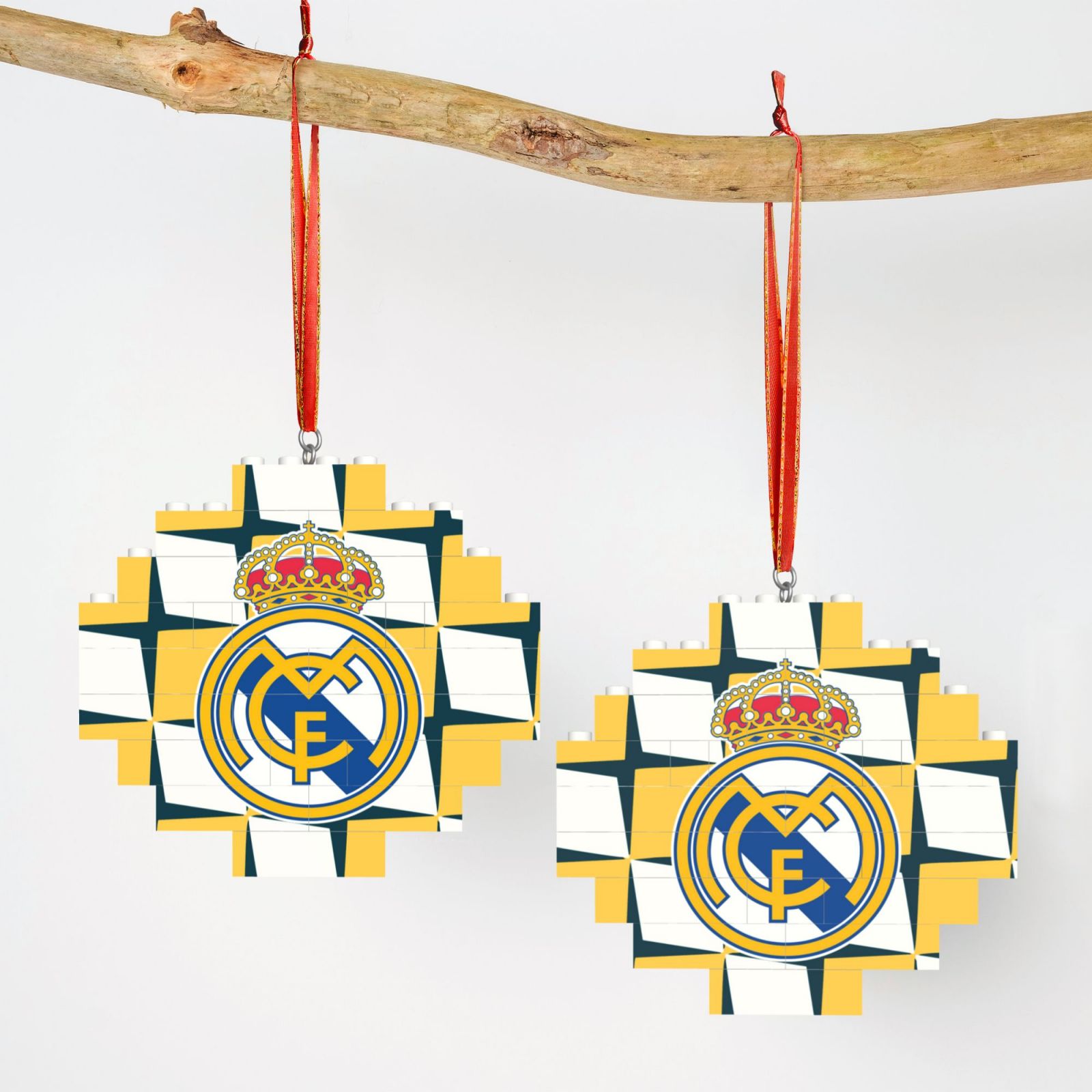 Real Madrid Building Block Puzzle Ornament BBP2173 - Soccerfana