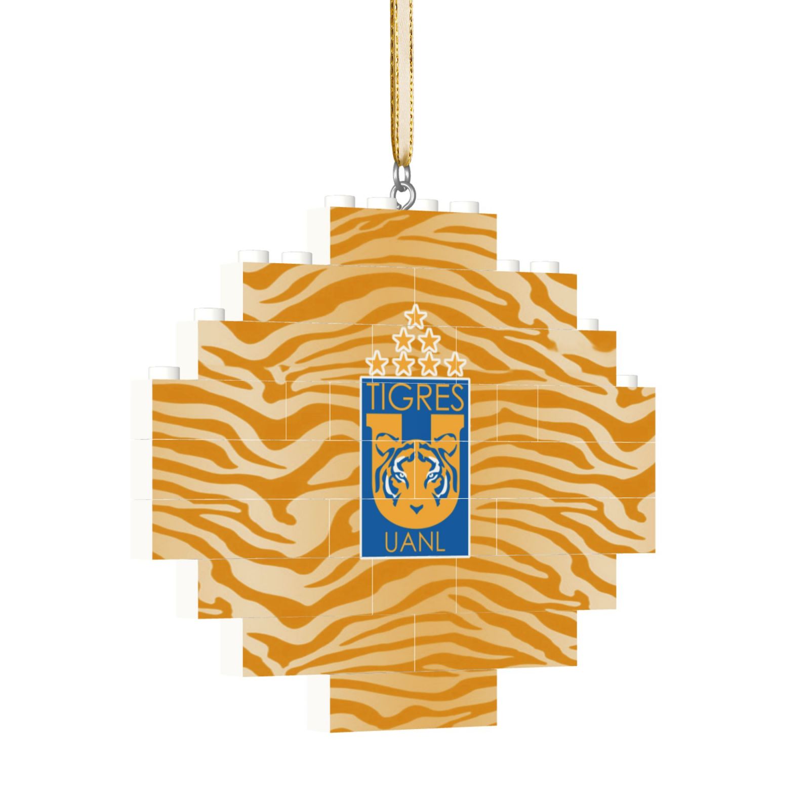Tigres UANL Building Block Puzzle Ornament BBP2033 - Soccerfana